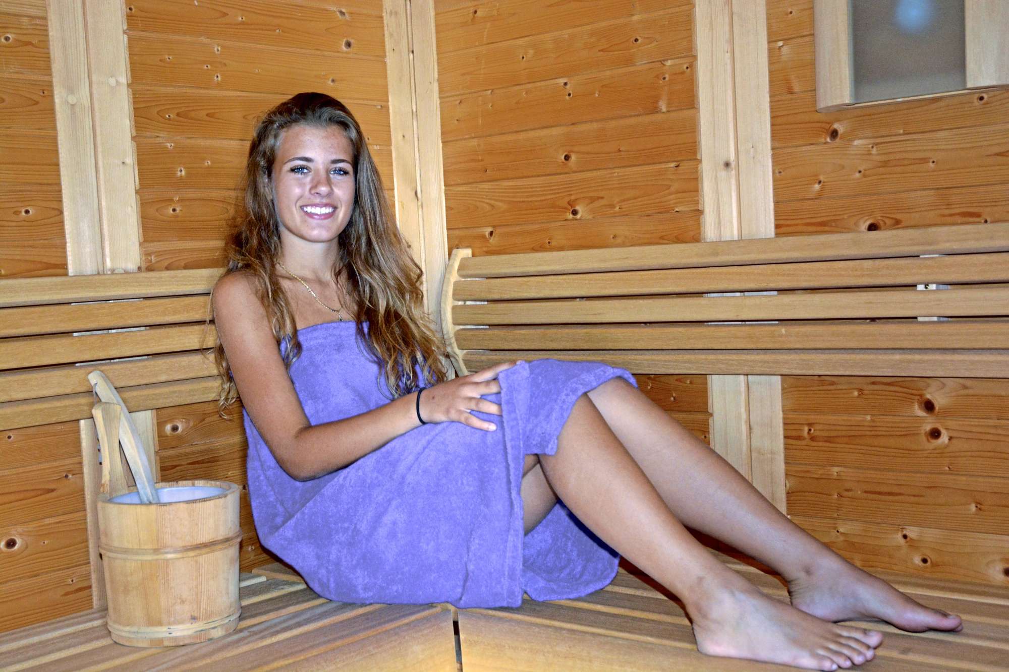 Baumwolle Sauna Kilt mit Klettverschluss