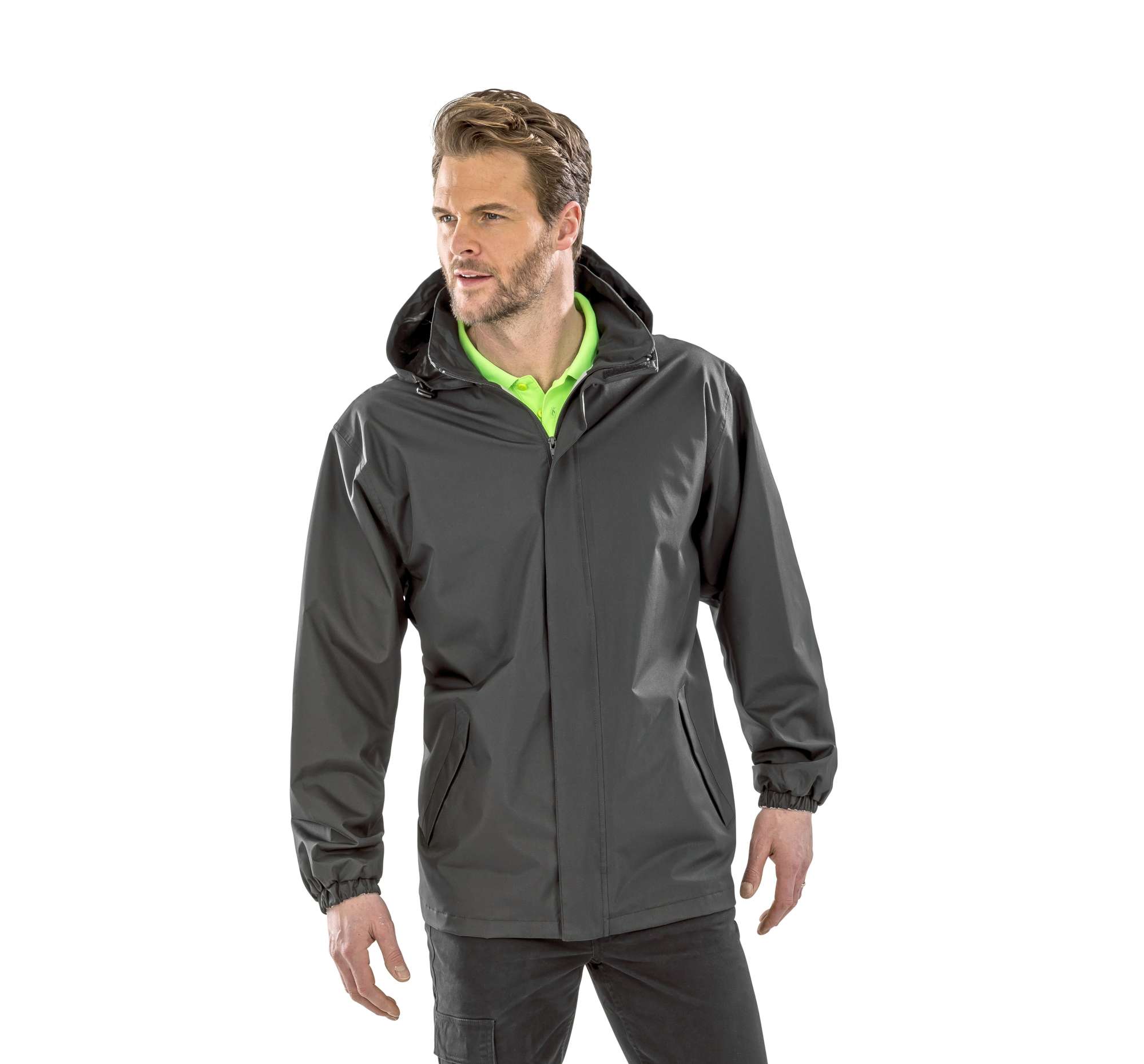 Wasserabweisende Midweight Jacke mit Kapuze