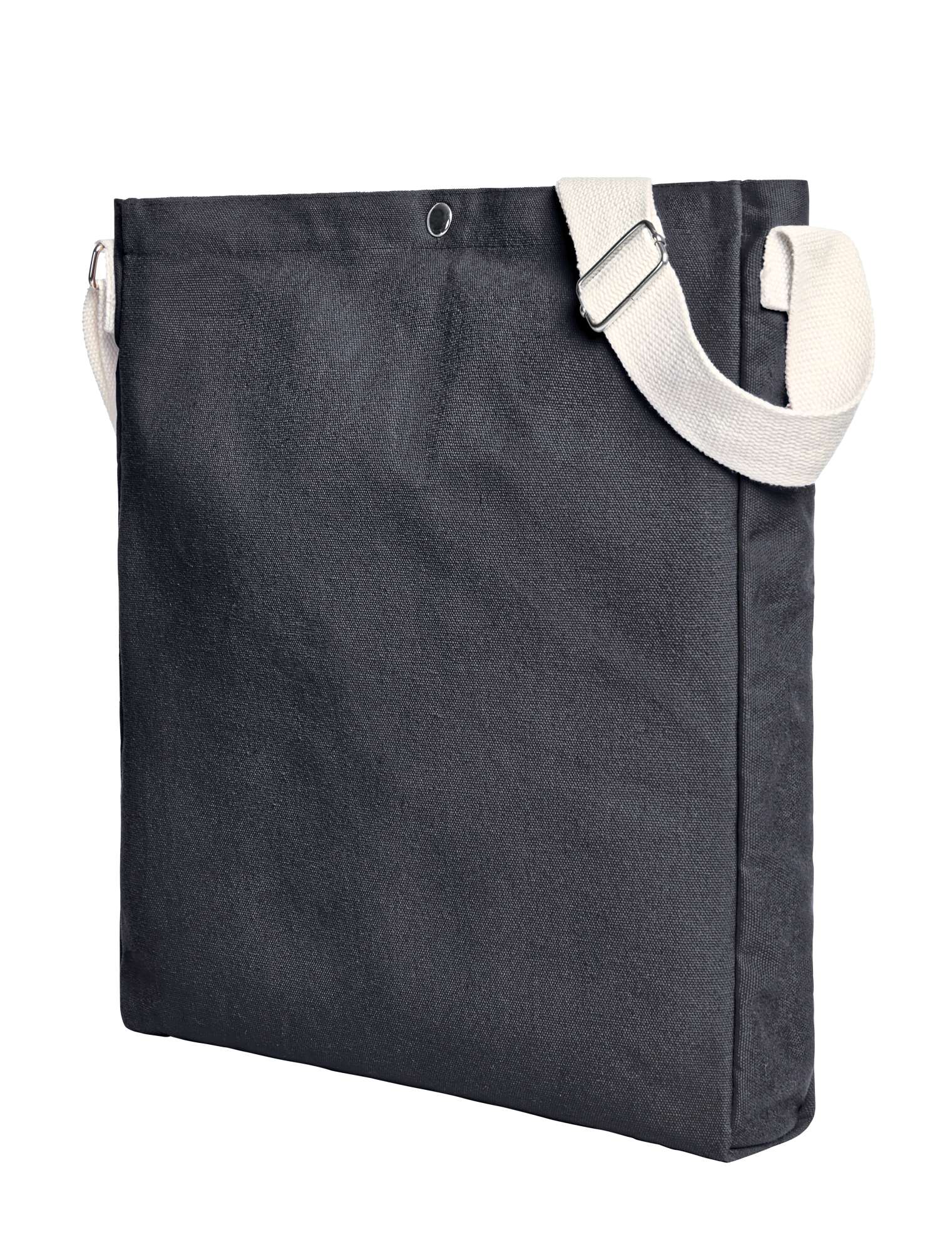 Baumwoll Shopper mit Druckknopfverschluss