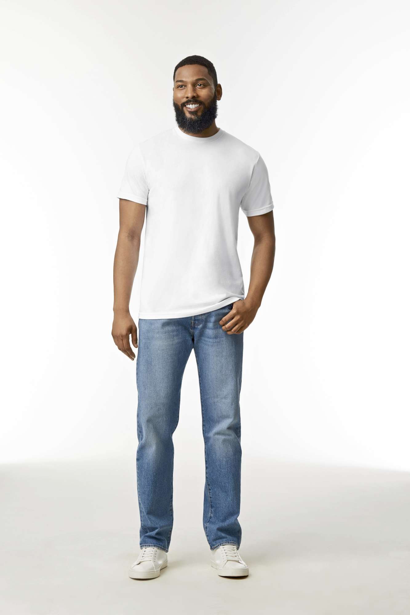 Softstyle CVC T-Shirt mit Ripp-Kragen