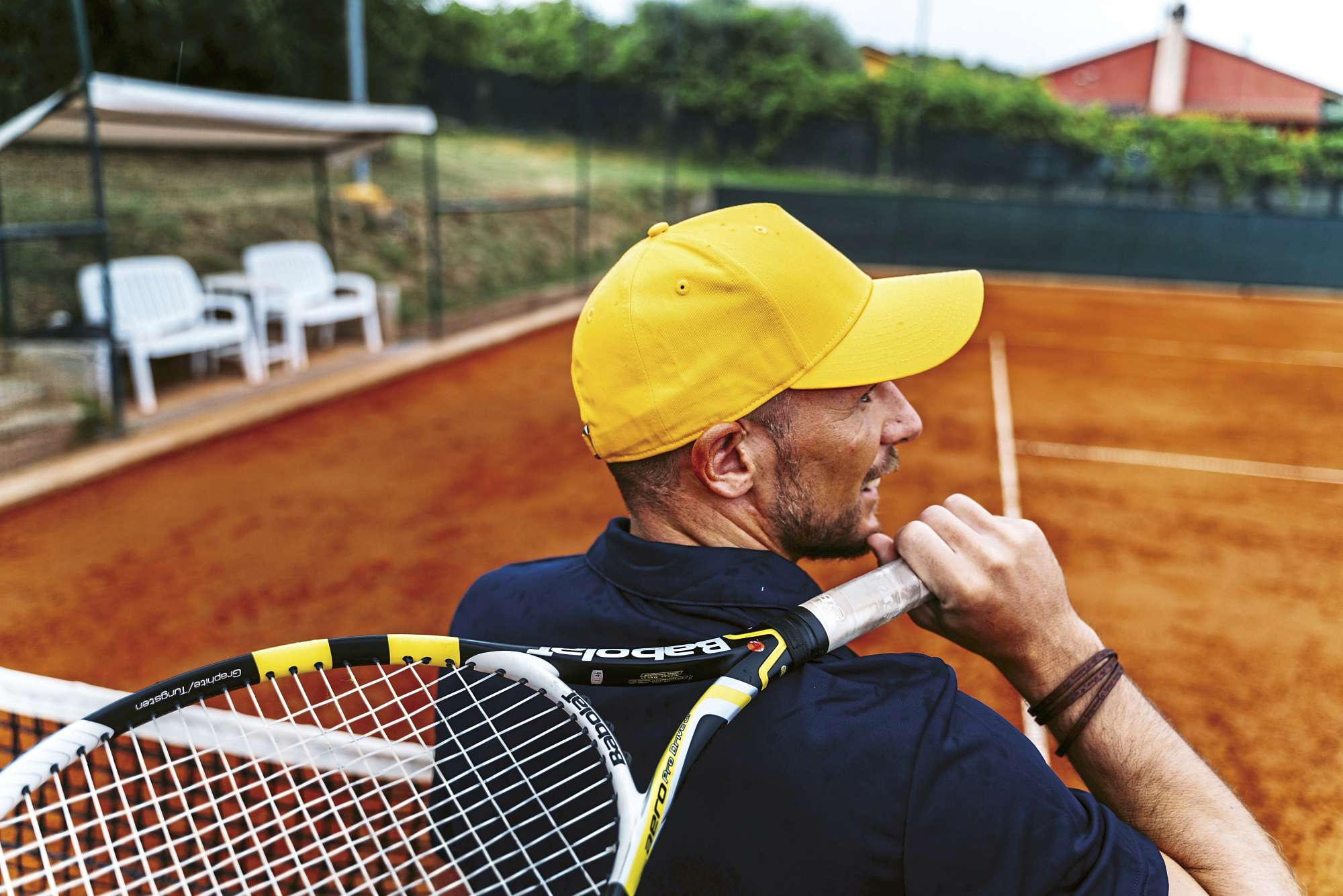 Sportkappe aus Baumwolltwill mit Schirm