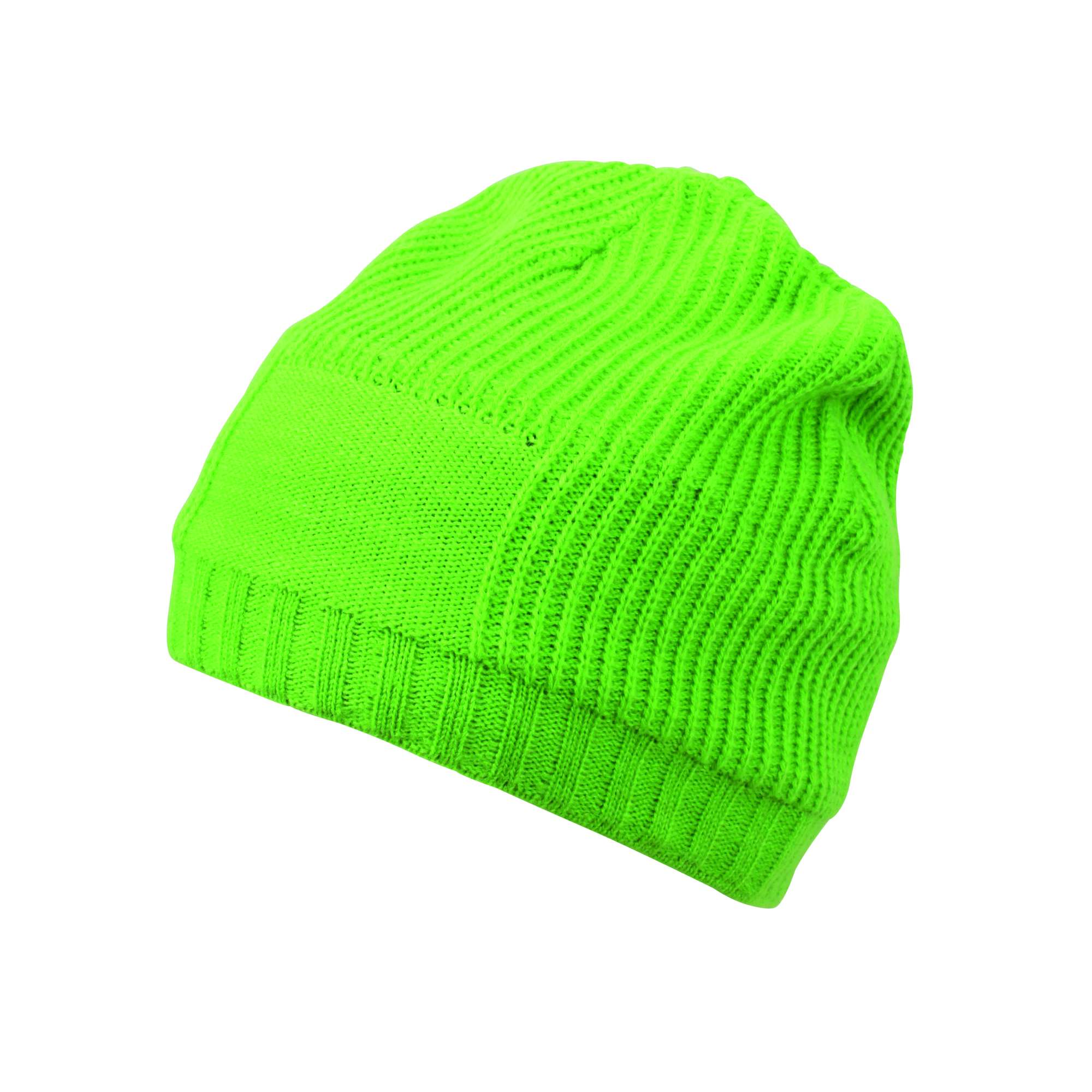 Ripp-Design Strickmütze mit Fleeceband