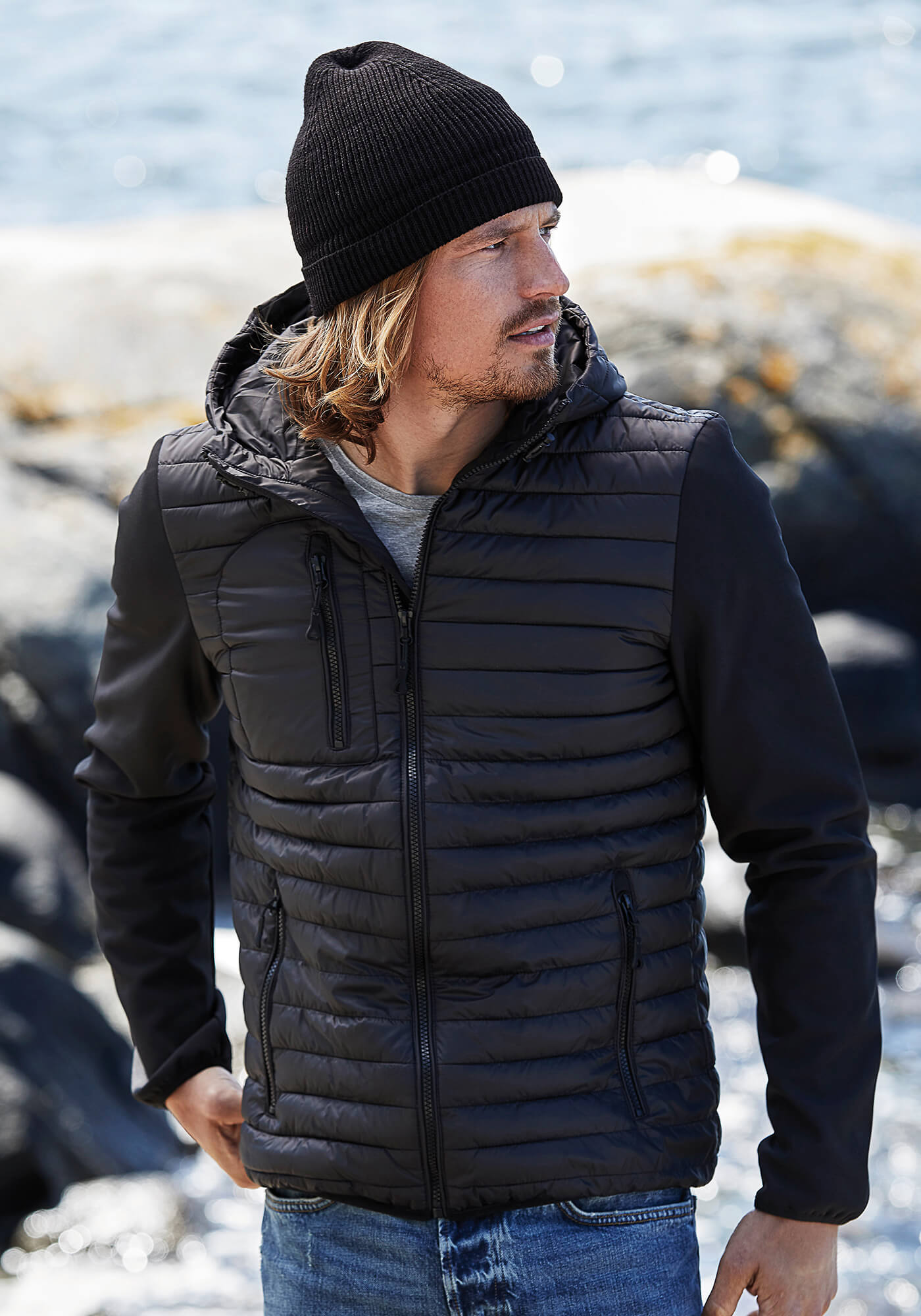 Softshell-Jacke mit Kapuze für Herren