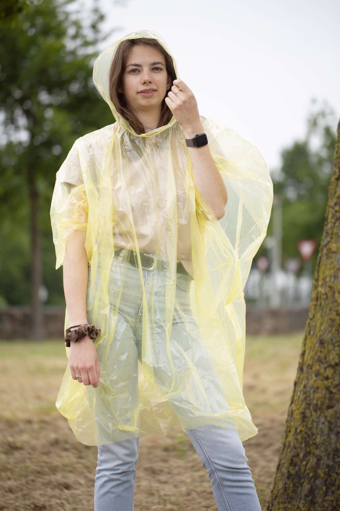 Regenponcho Oxford aus Polyethylen