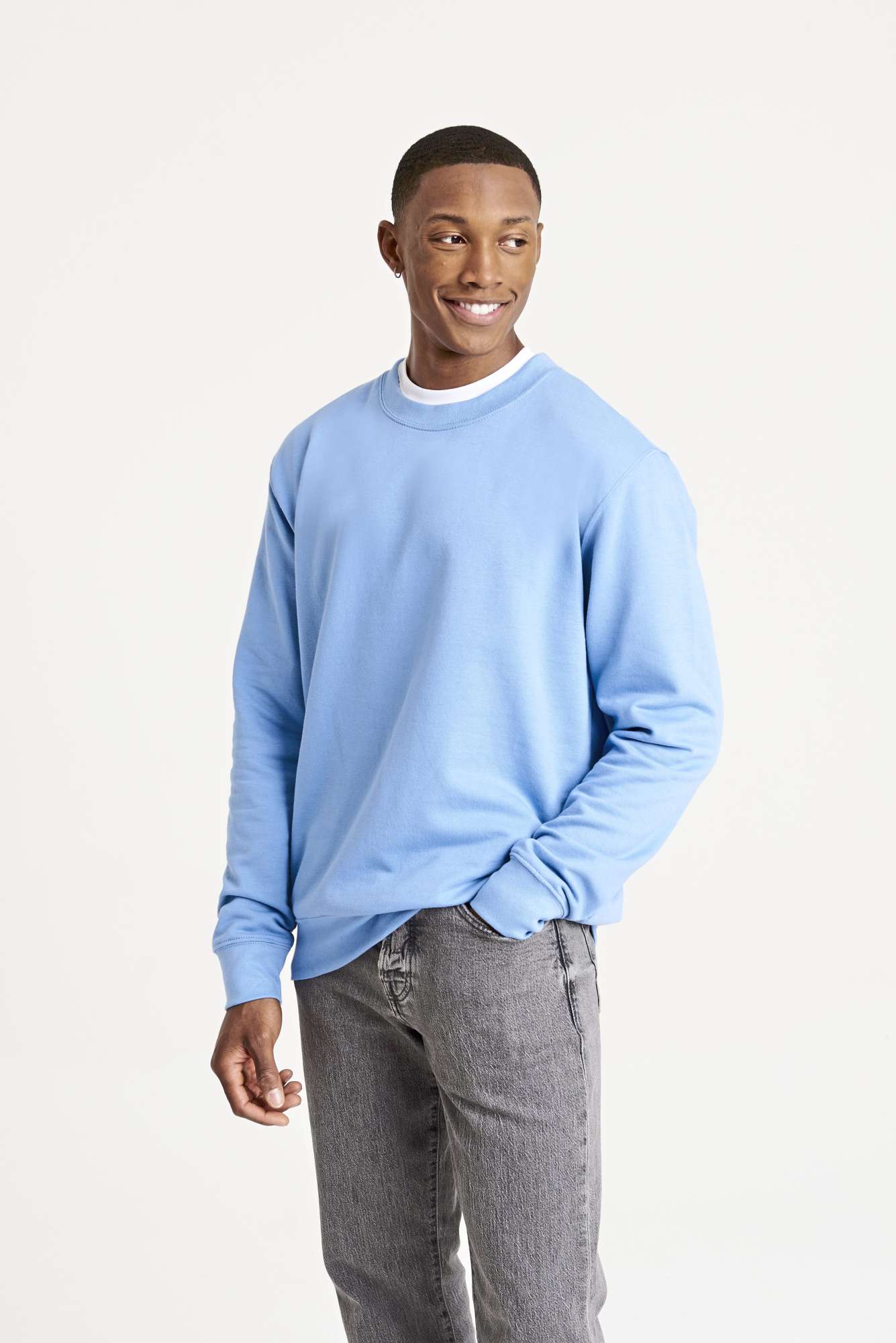 Just Hoods AWDis Sweatshirt mit Rundhalsausschnitt, Lavender XL, JH030