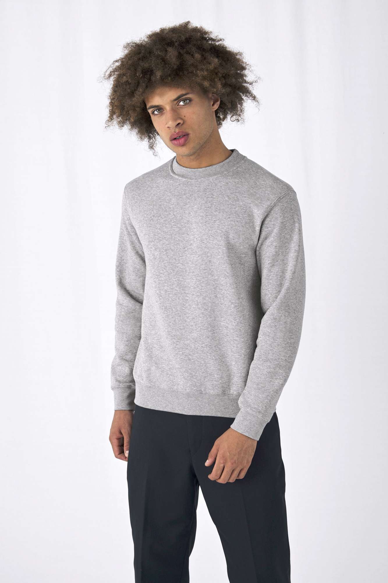Set In Sweat Sweatshirt mit Rippbündchen