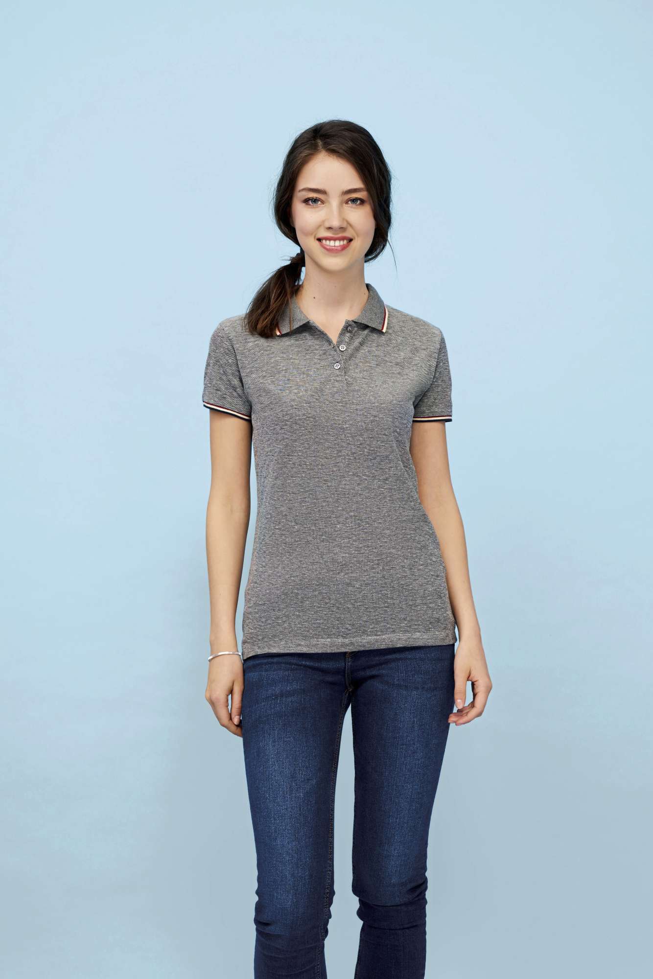 Heather Polo Shirt Paname für Damen