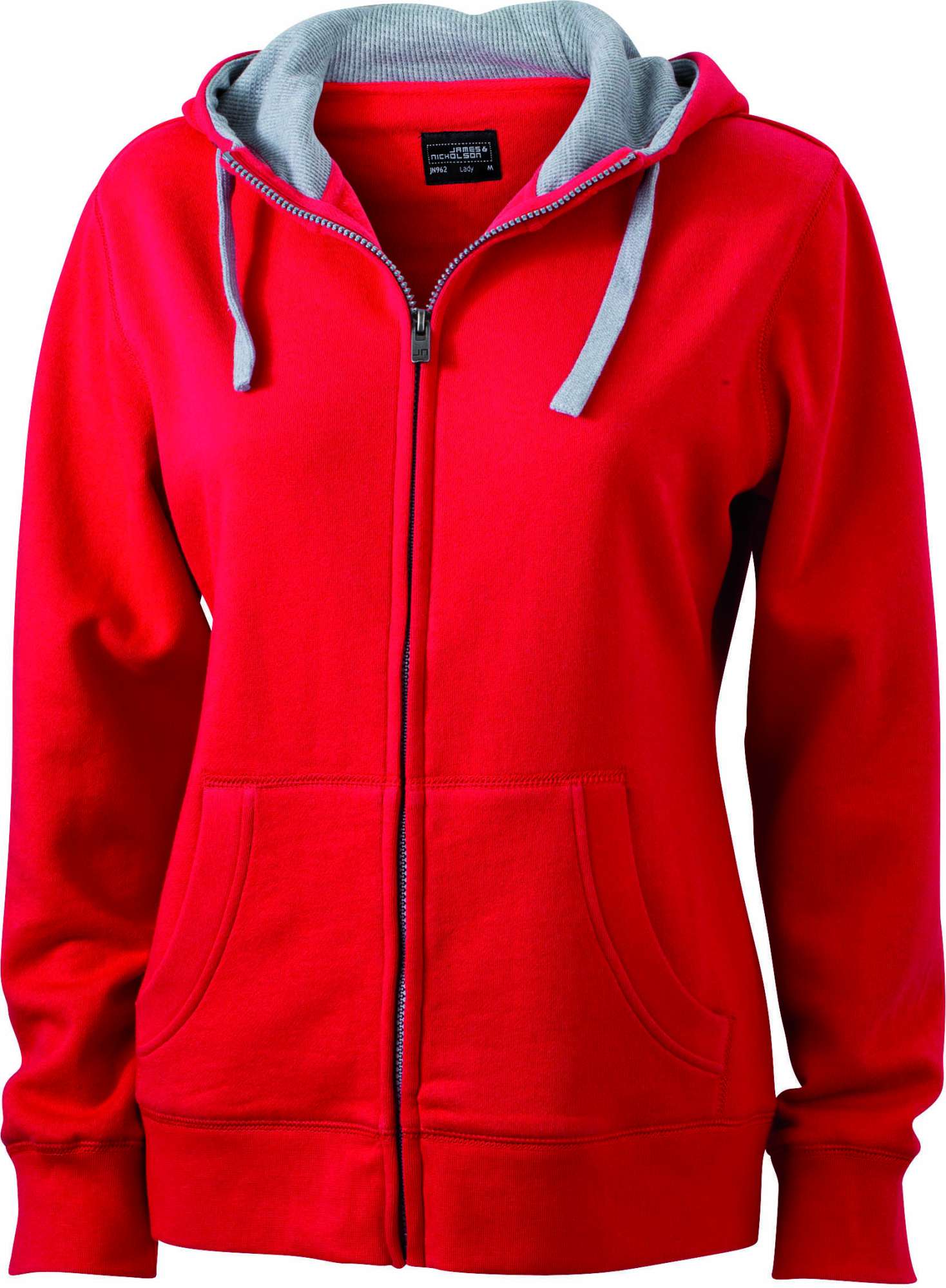 Zip-Hoody mit tailliertem Schnitt für Damen