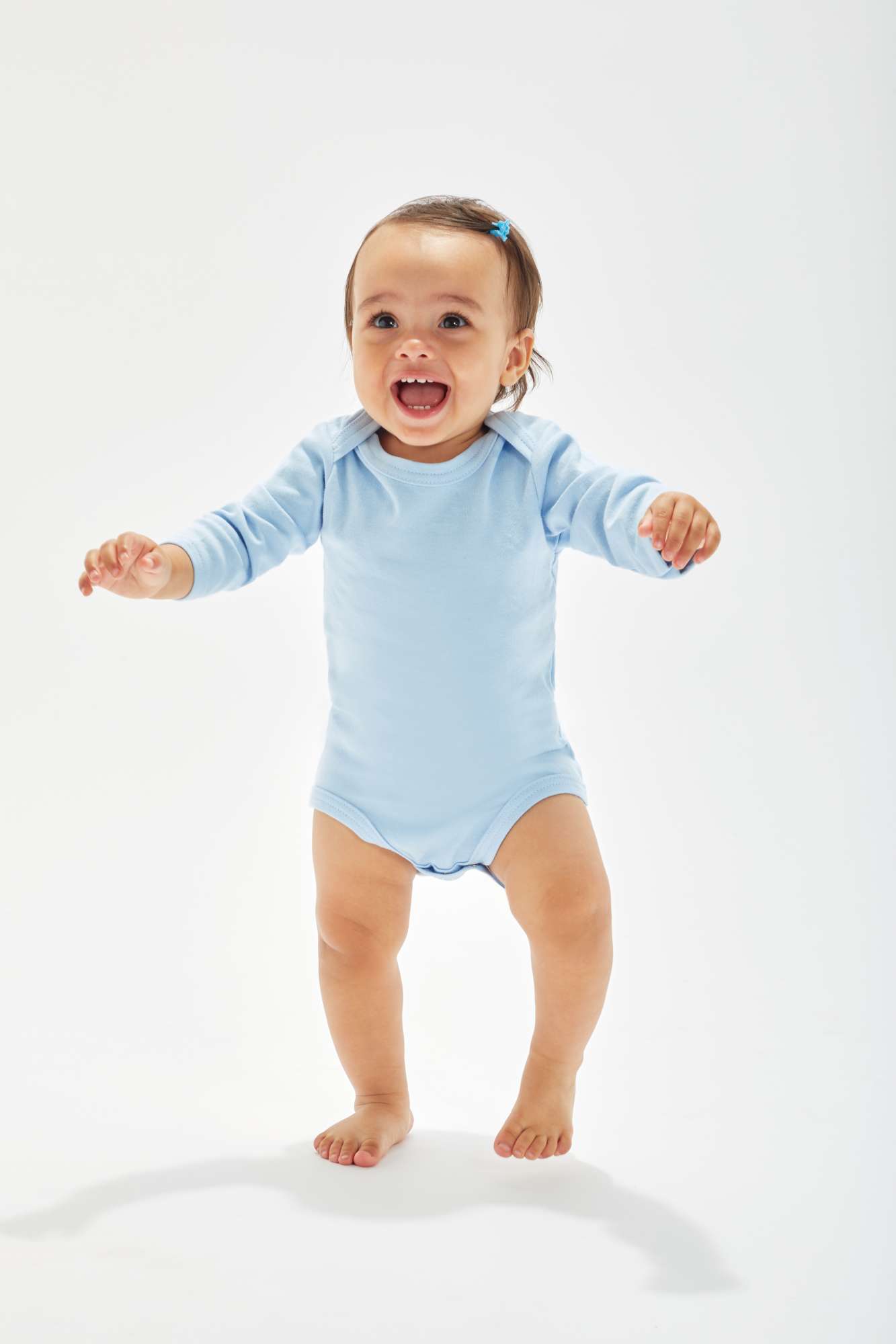 Babybugz Langarm-Babybody aus Bio-Baumwolle, Fuchsia 0-3 Monate, BZ30