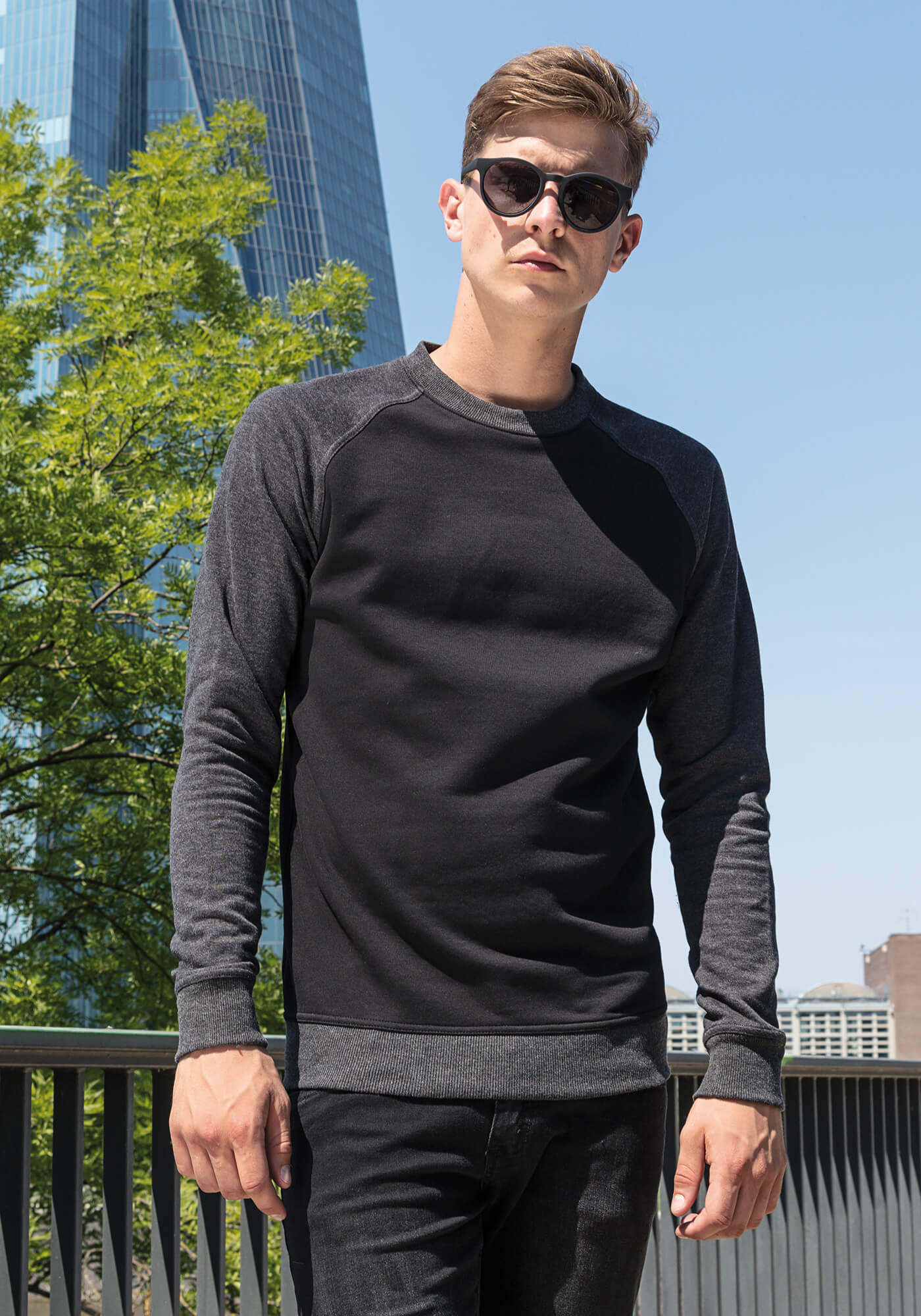 Raglan Crewneck Sweatshirt Baumwollmix 250g/m²