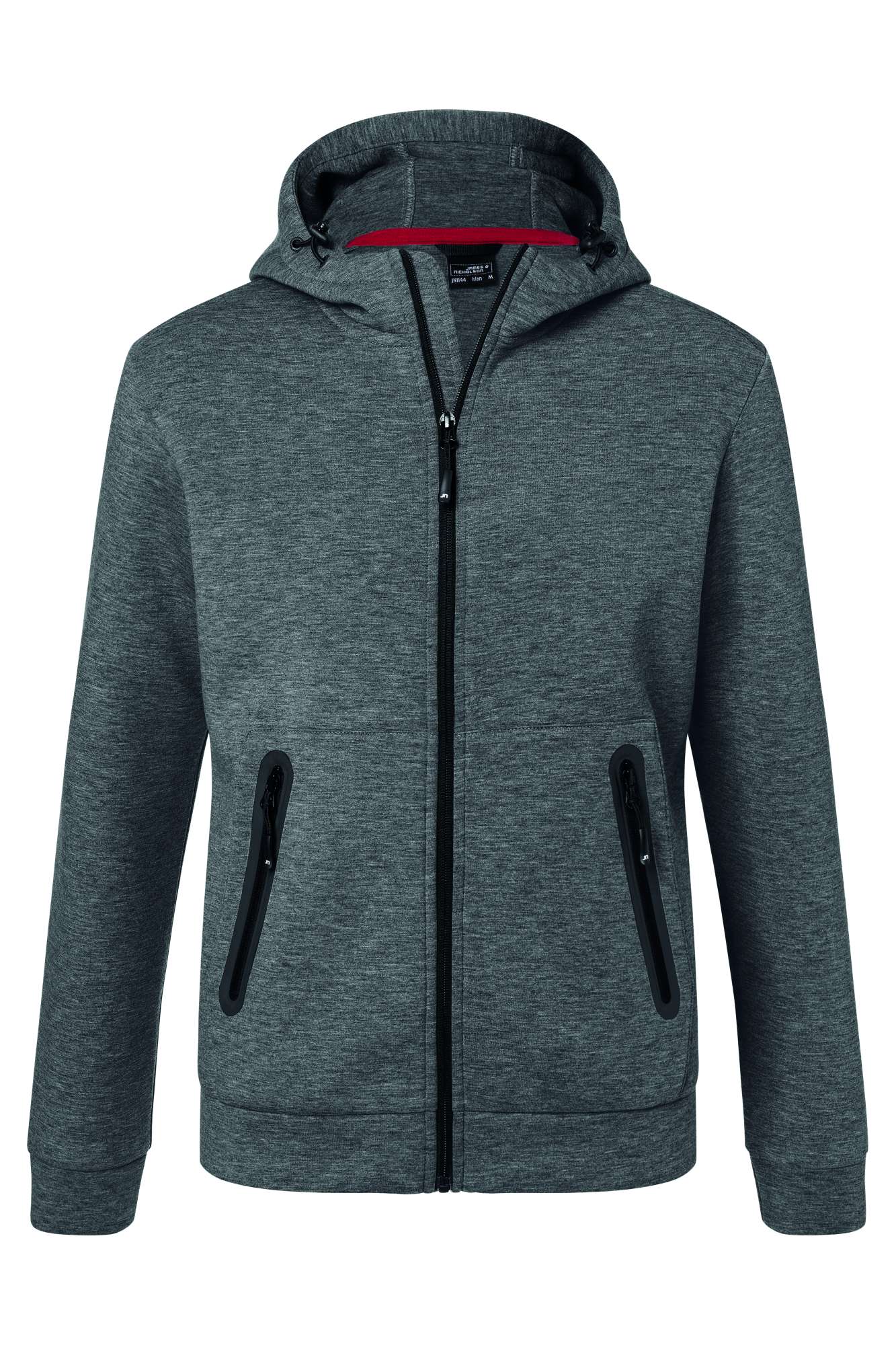 Hooded Jacket mit Kängurutasche und Elastan