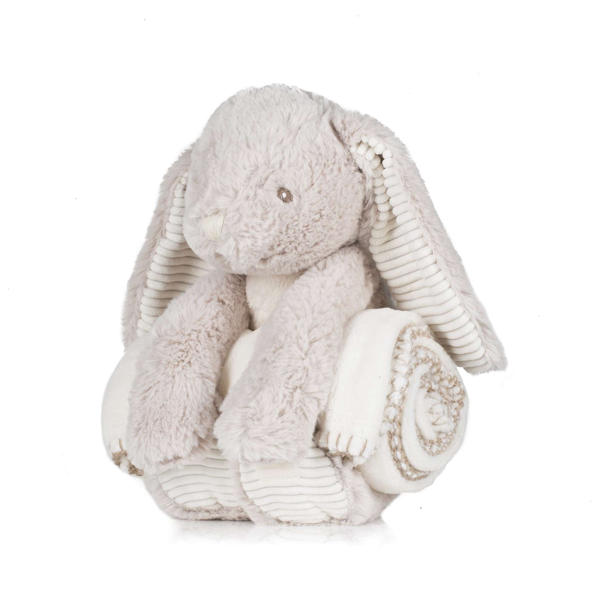 Mumbles Kuschelhase mit Decke, 75 x 90 cm, Cream M, MM034