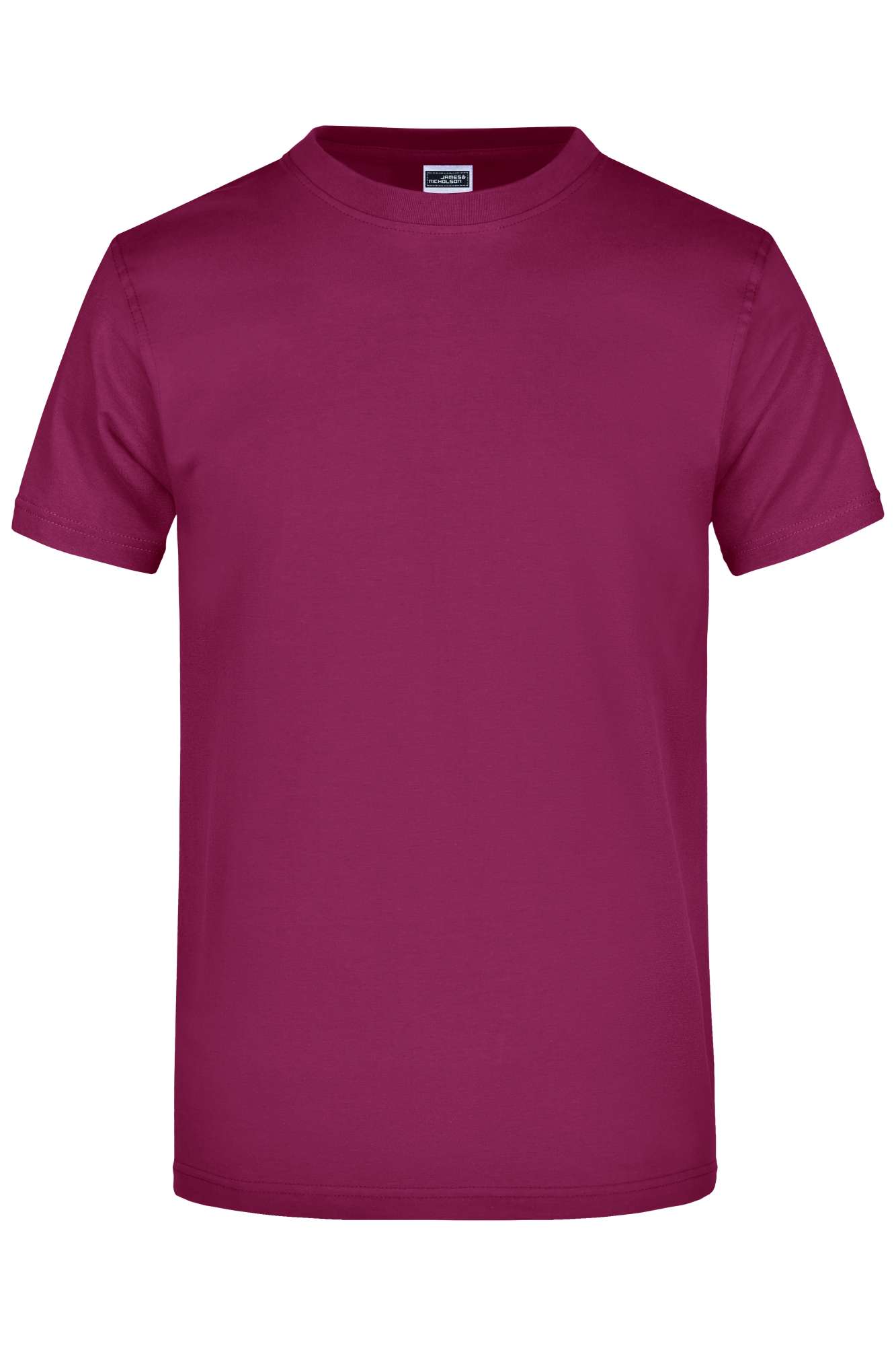 James&Nicholson Rundhals T-Shirt "Round-T Heavy" Baumwolle, Purple 4XL, JN002