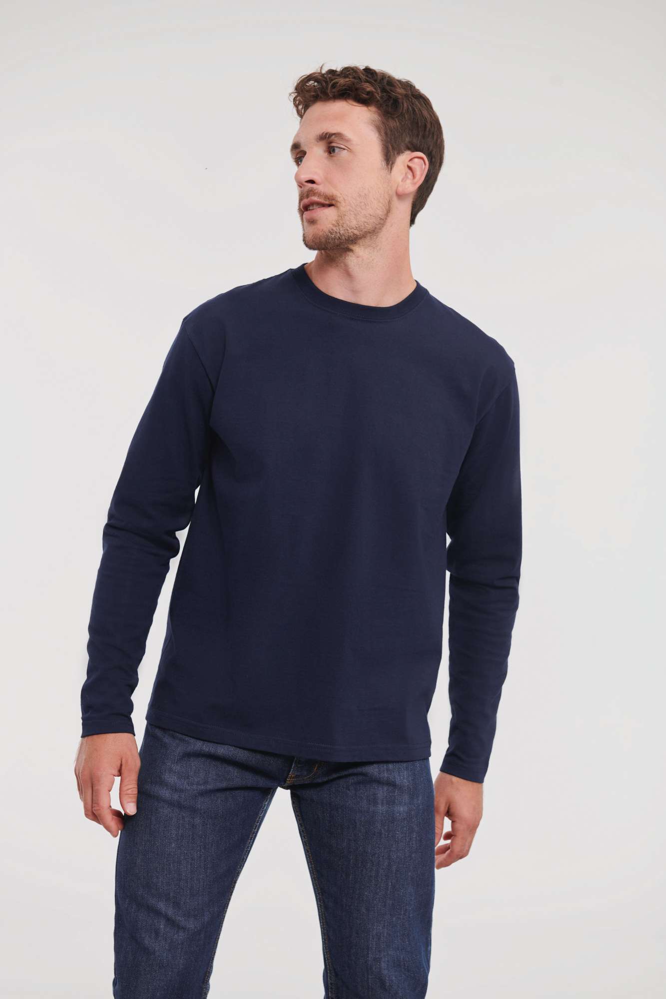 Langarm-T-Shirt aus 100% Baumwolle