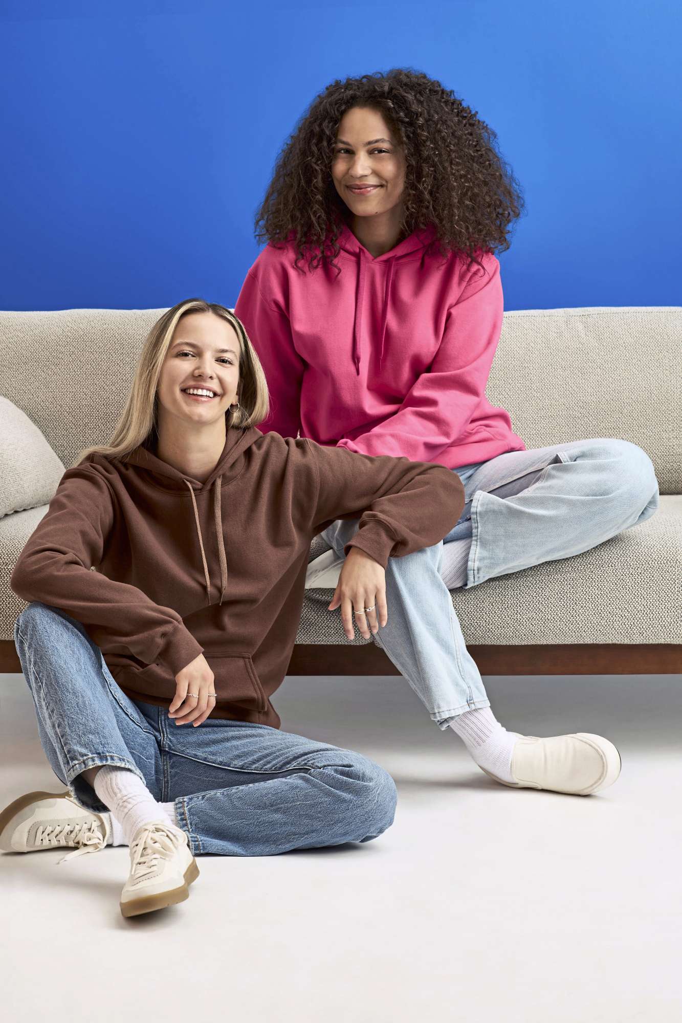 Gildan Midweight Fleece Hoodie mit Kapuze, White S, GSF500
