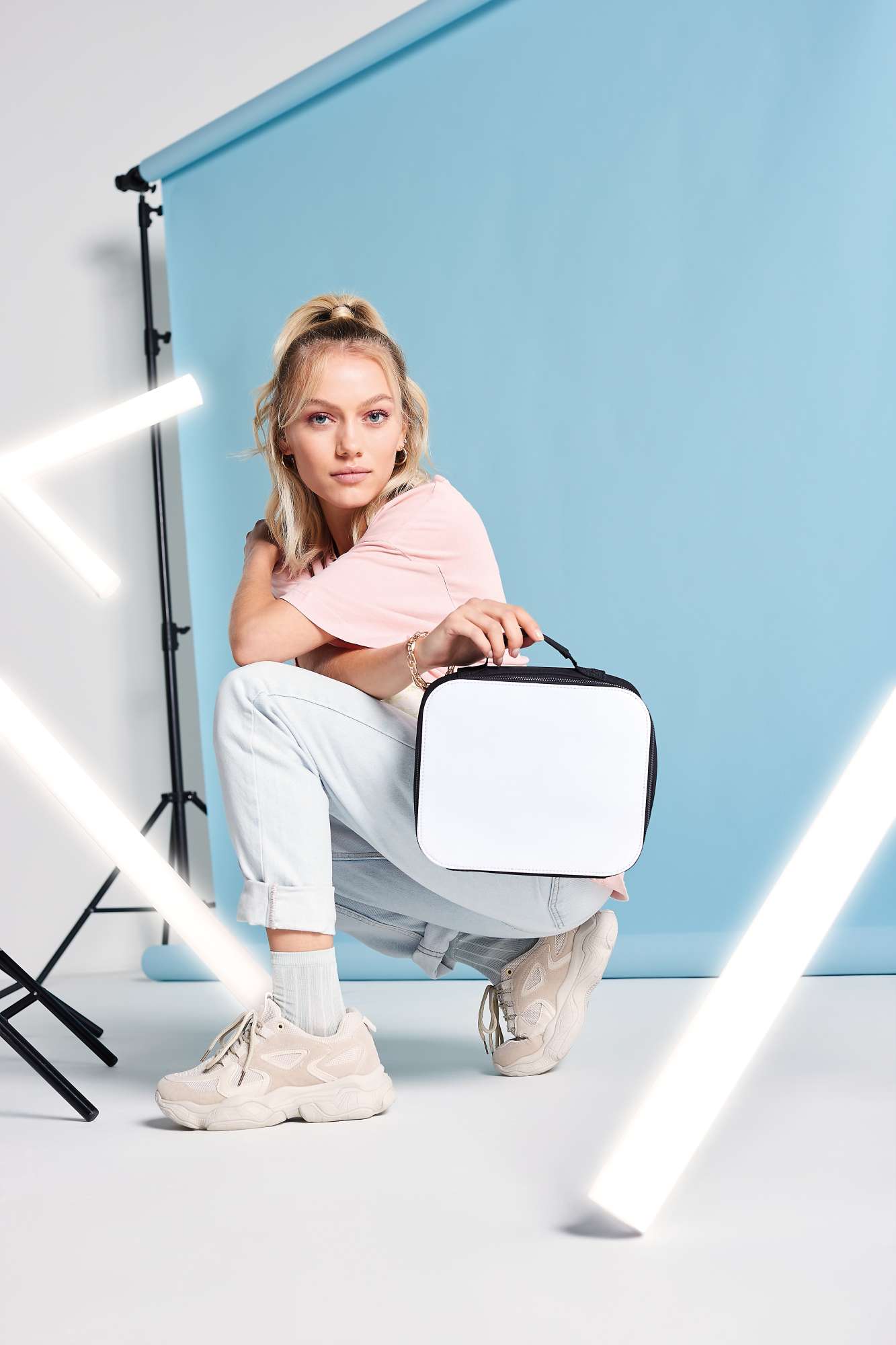Isolierte Lunchtasche aus Mikrofaser Schwarz