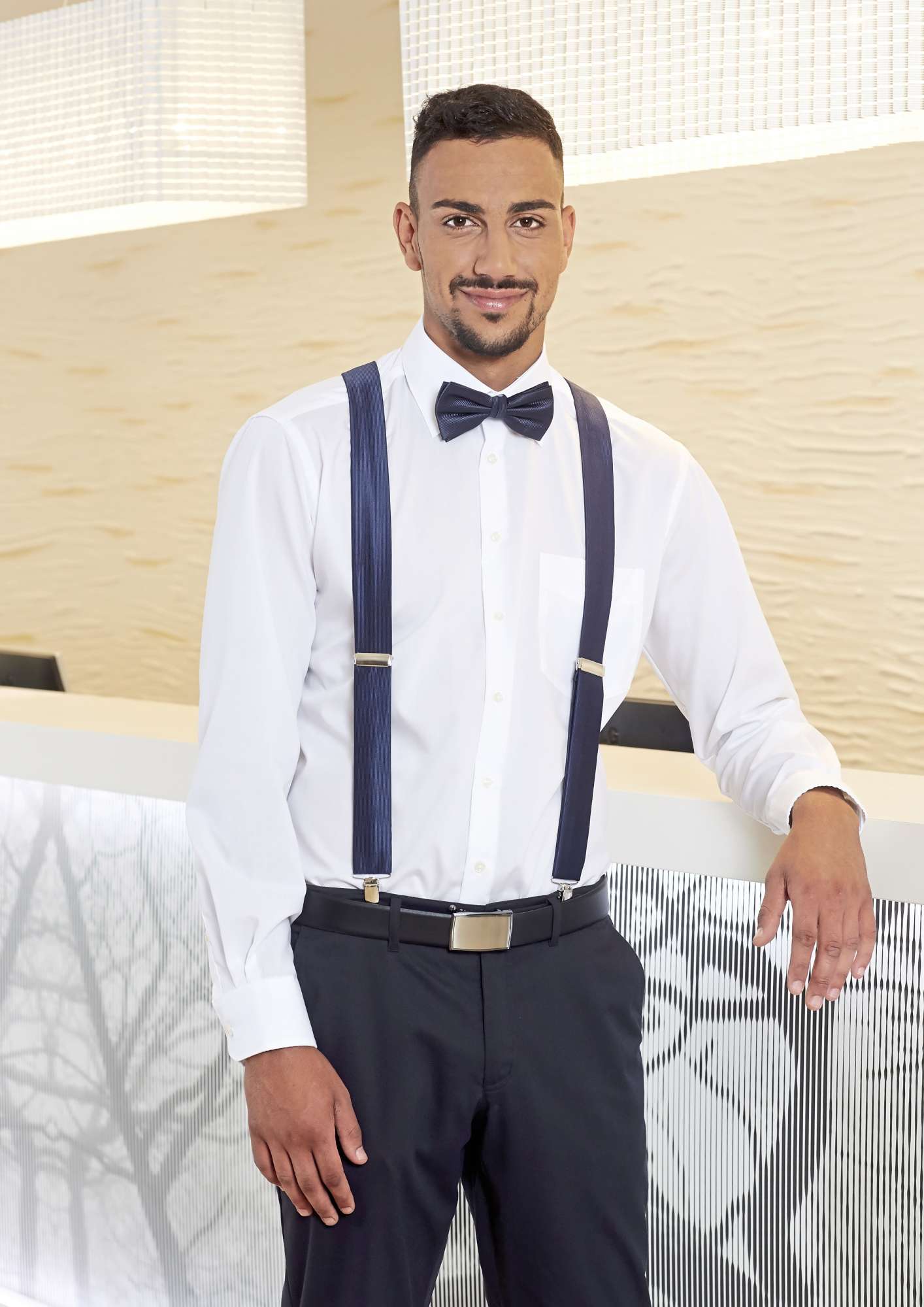 CG Workwear Hosenträger Moricone aus Krawattenstoff, Royal Blue One Size, CGW1511