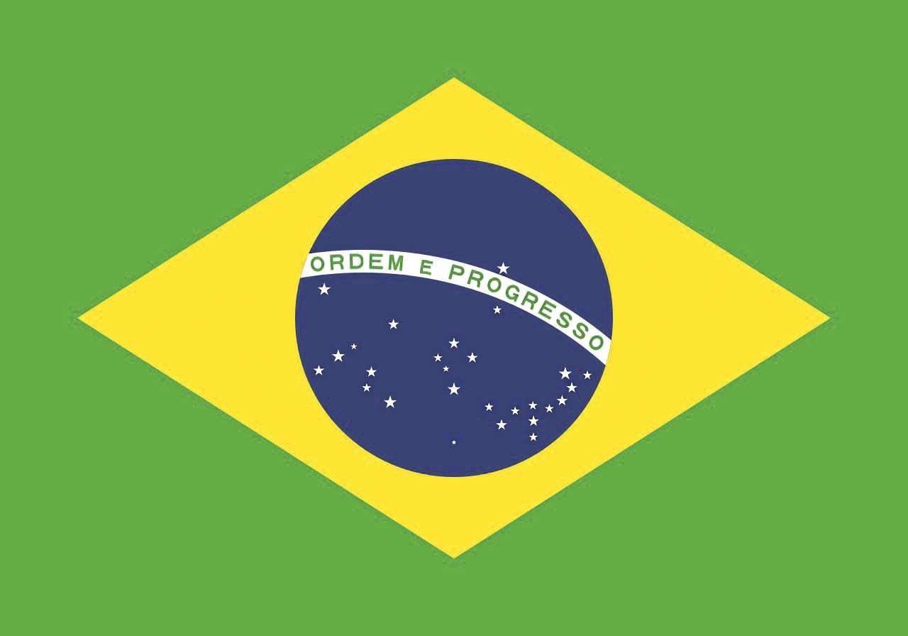Printwear Brasilien-Fahne 90x150 cm Polyester, Brazil 90 x 150 cm, FLAGBR