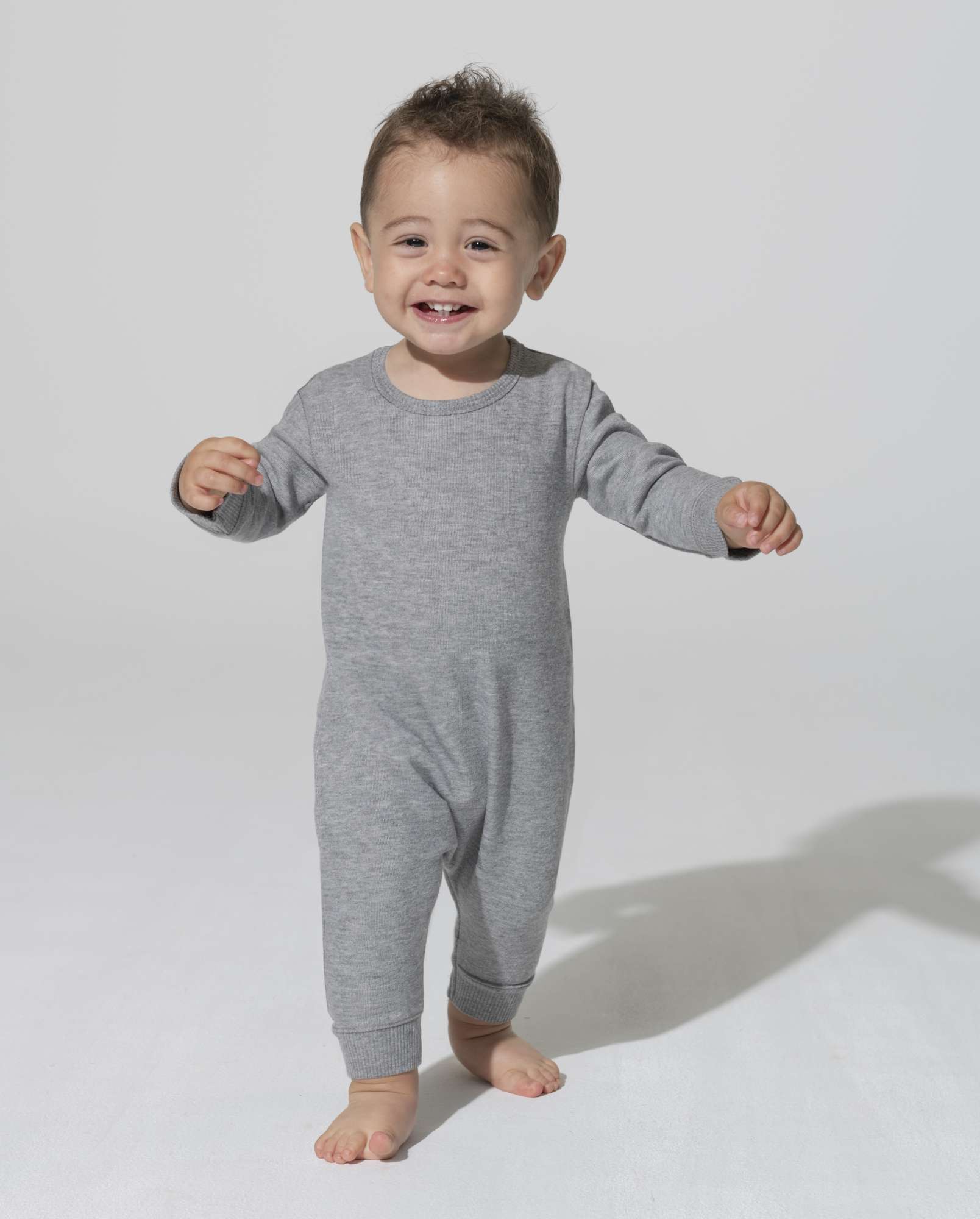 JHK Baby Langarm-Playsuit 2023 Kollektion, Pink 9 Monate, JHK325