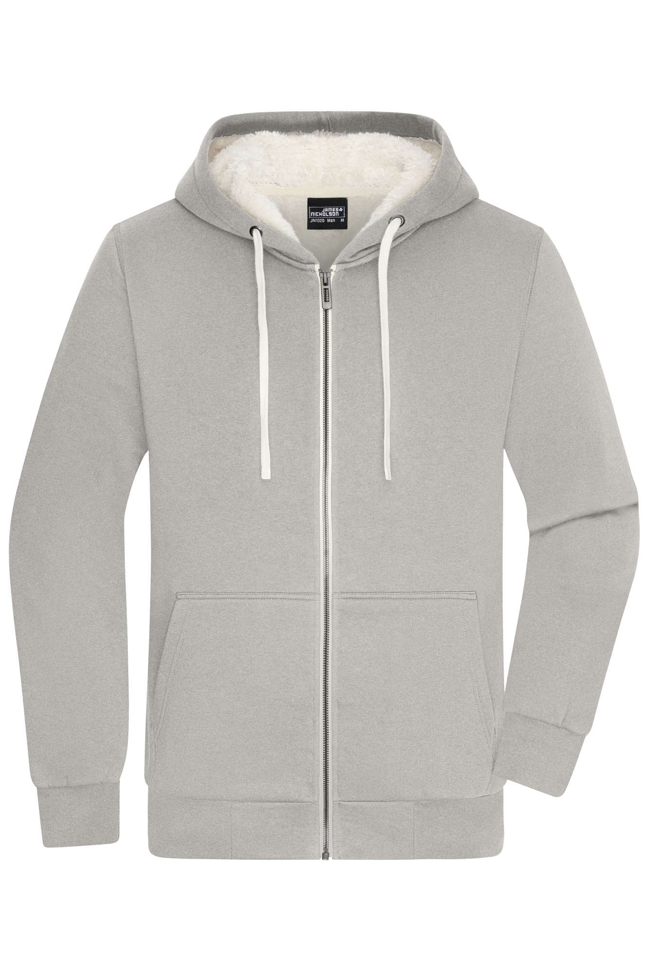 James&Nicholson Doubleface Jacke mit Kapuze für Herren, Black/Nature XL, JN1320