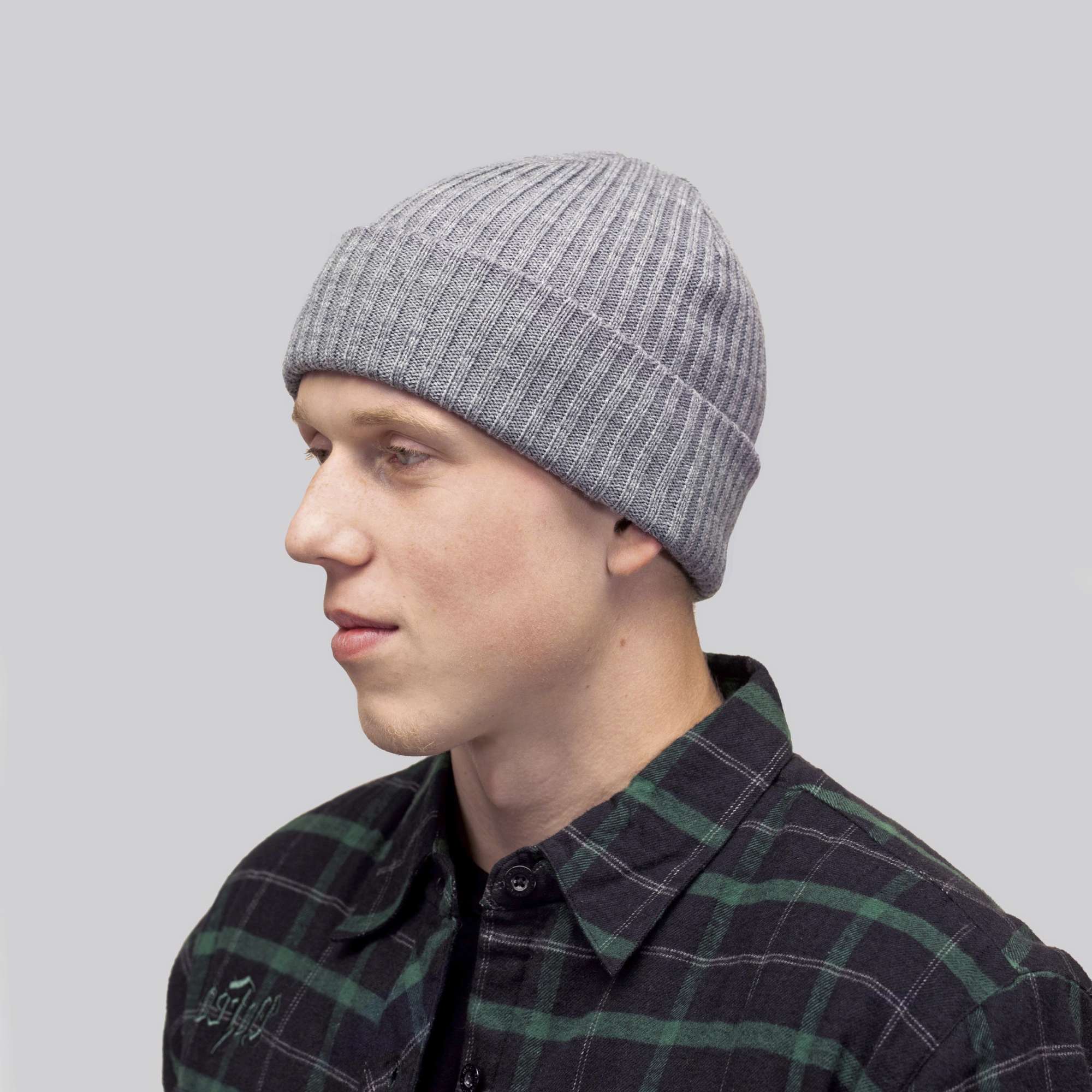 Nachhaltiger POLYLANA® Rib Beanie mit Umschlag