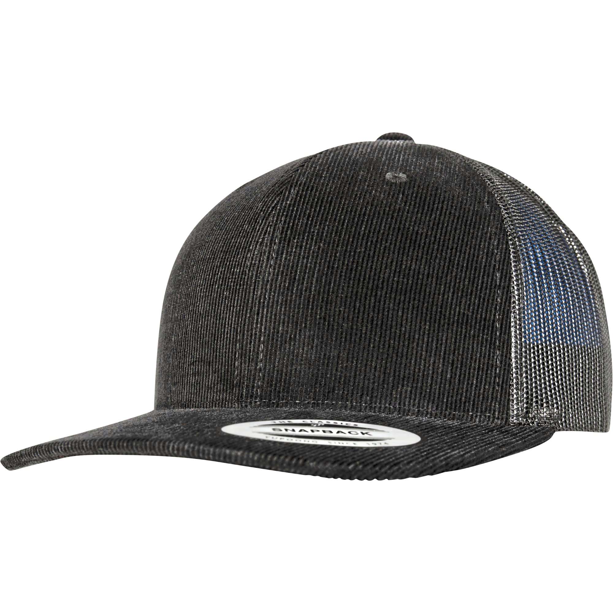 Flexfit Corduroy Trucker Cap Schwarz