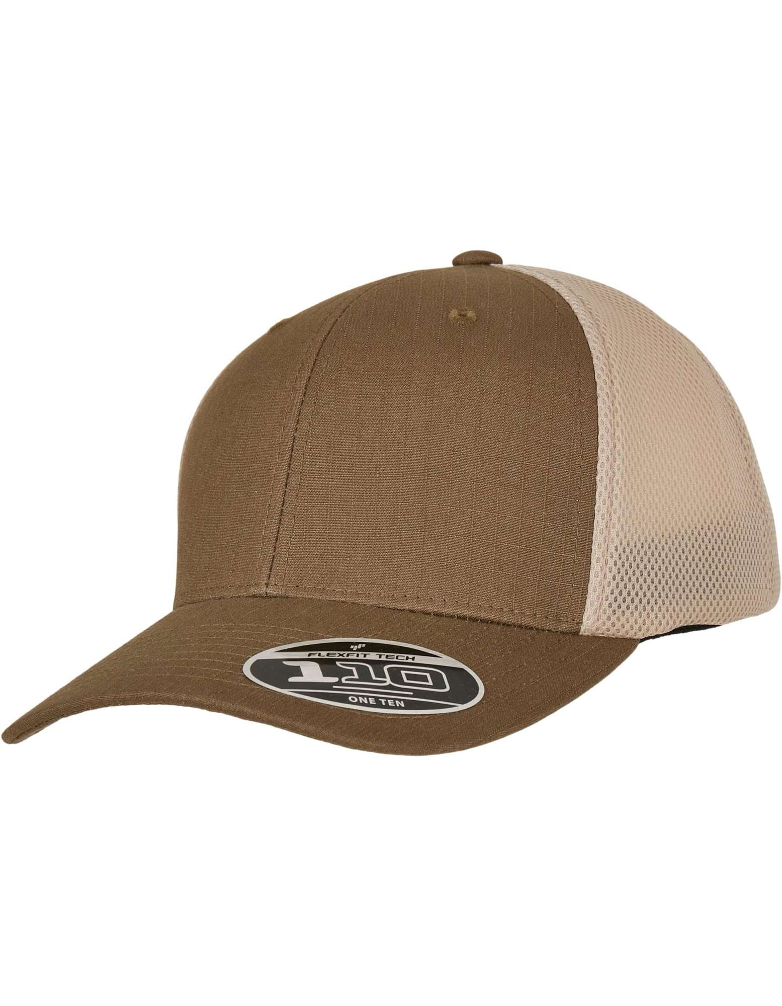 FLEXFIT Ripstop Mesh Cap mit Schnappverschluss, Khaki One Size, FX110RM