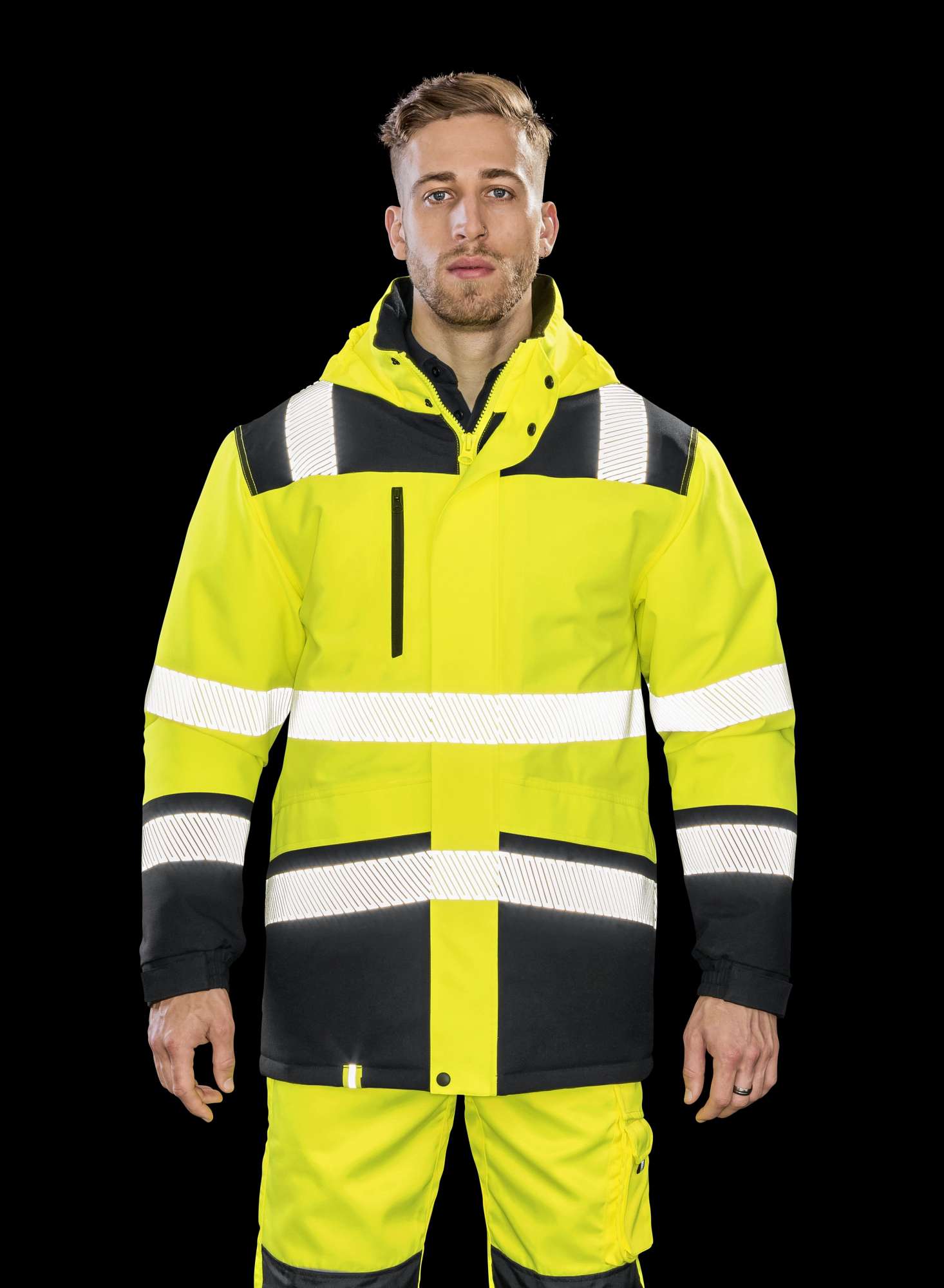 Bedruckbare wasserdichte Softshell-Sicherheitsjacke