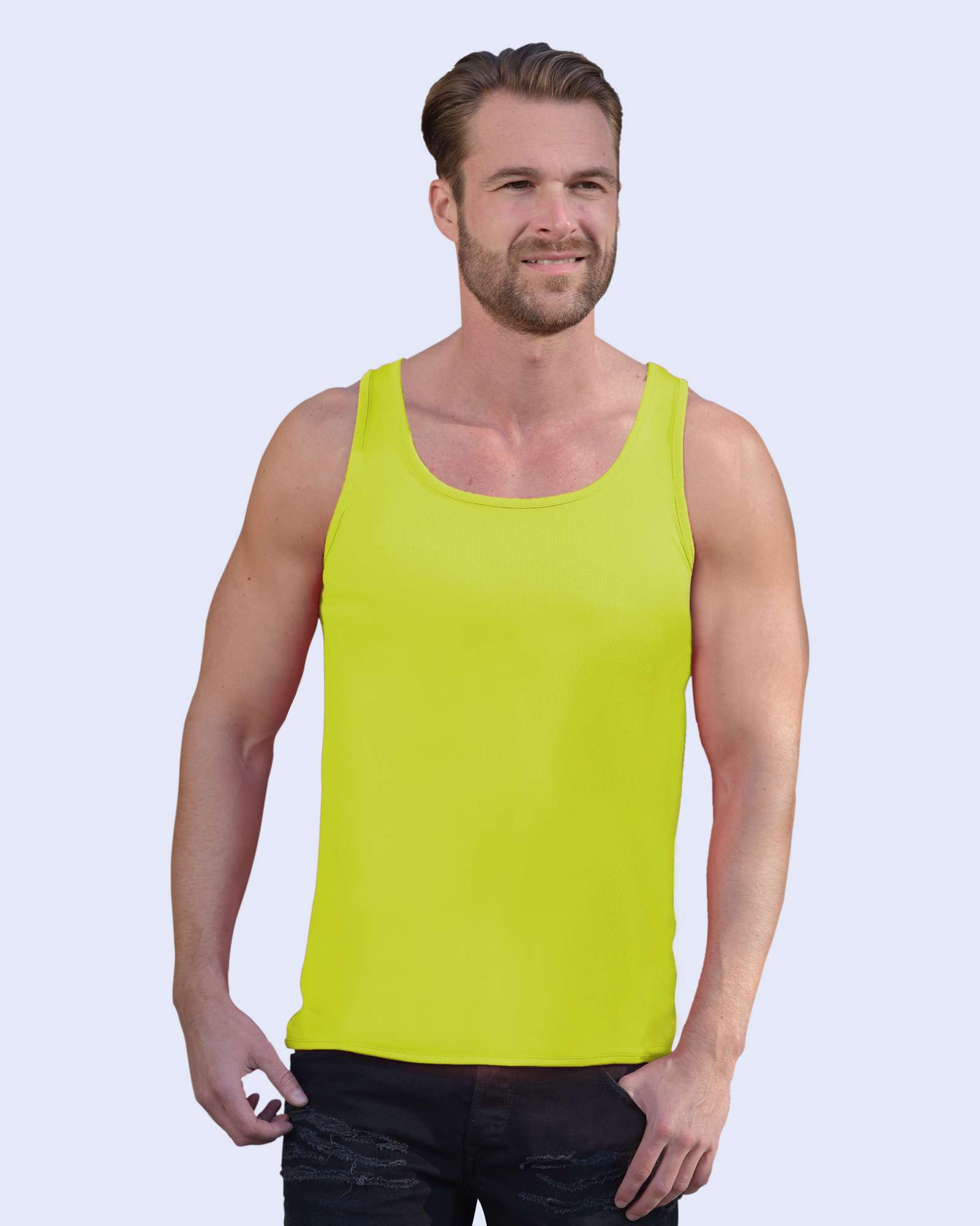 Starworld Ärmelloses Sportshirt aus Mikropolyester, Black S, SW301