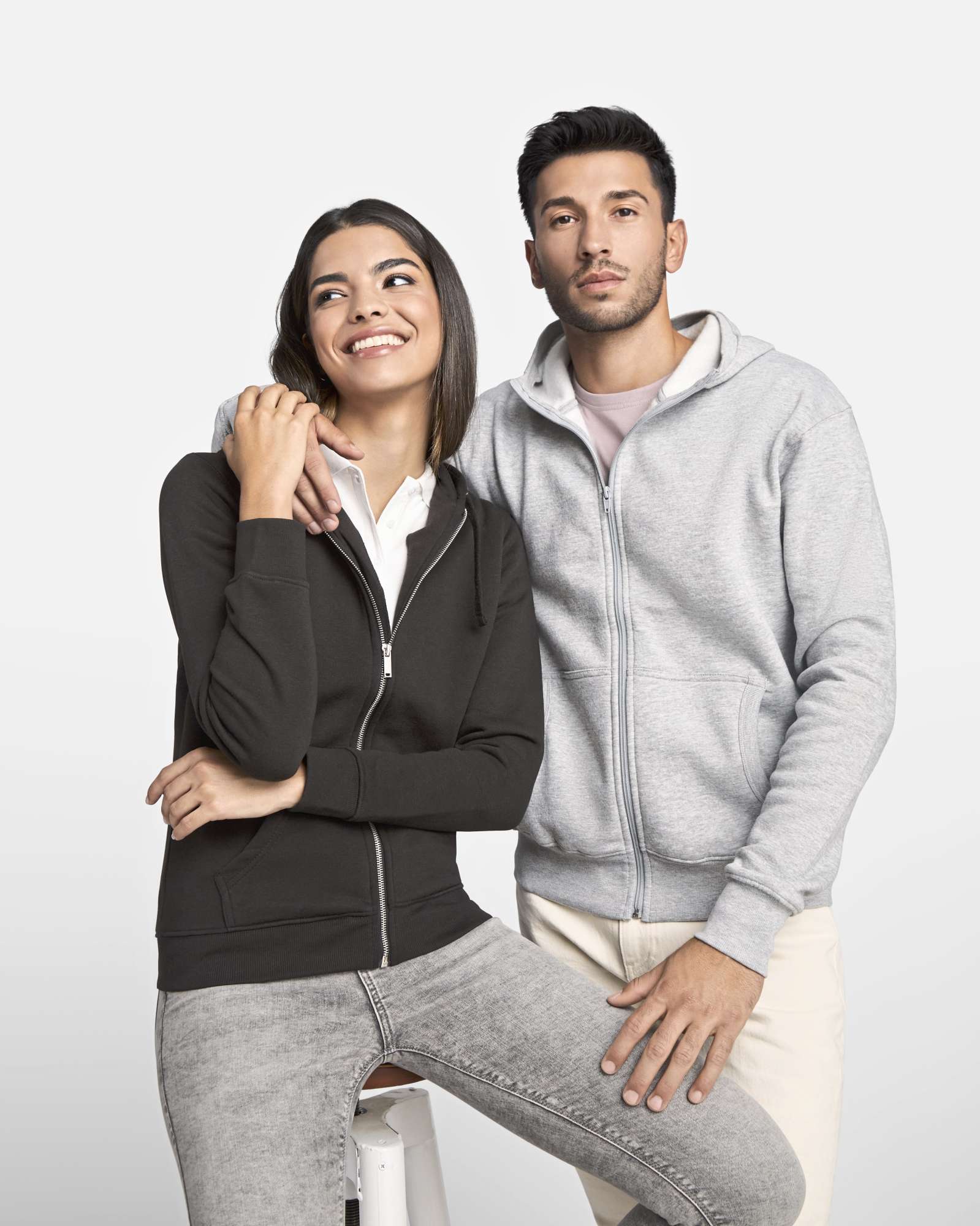 Roly Montblanc Kapuzen-Sweatjacke mit Reißverschluss, Red 60 XL, RY6421
