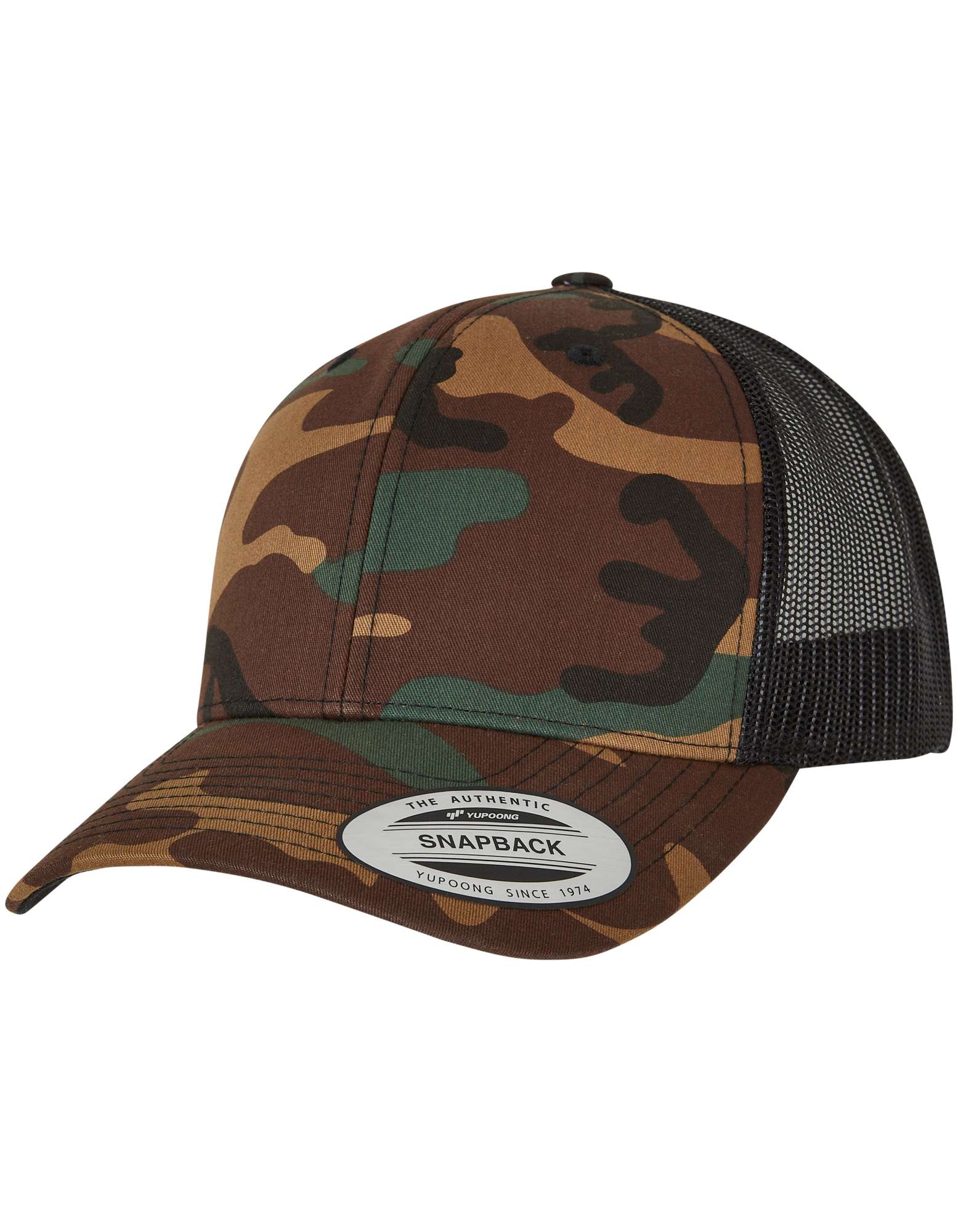 Retro Trucker Camo Cap mit Mesh