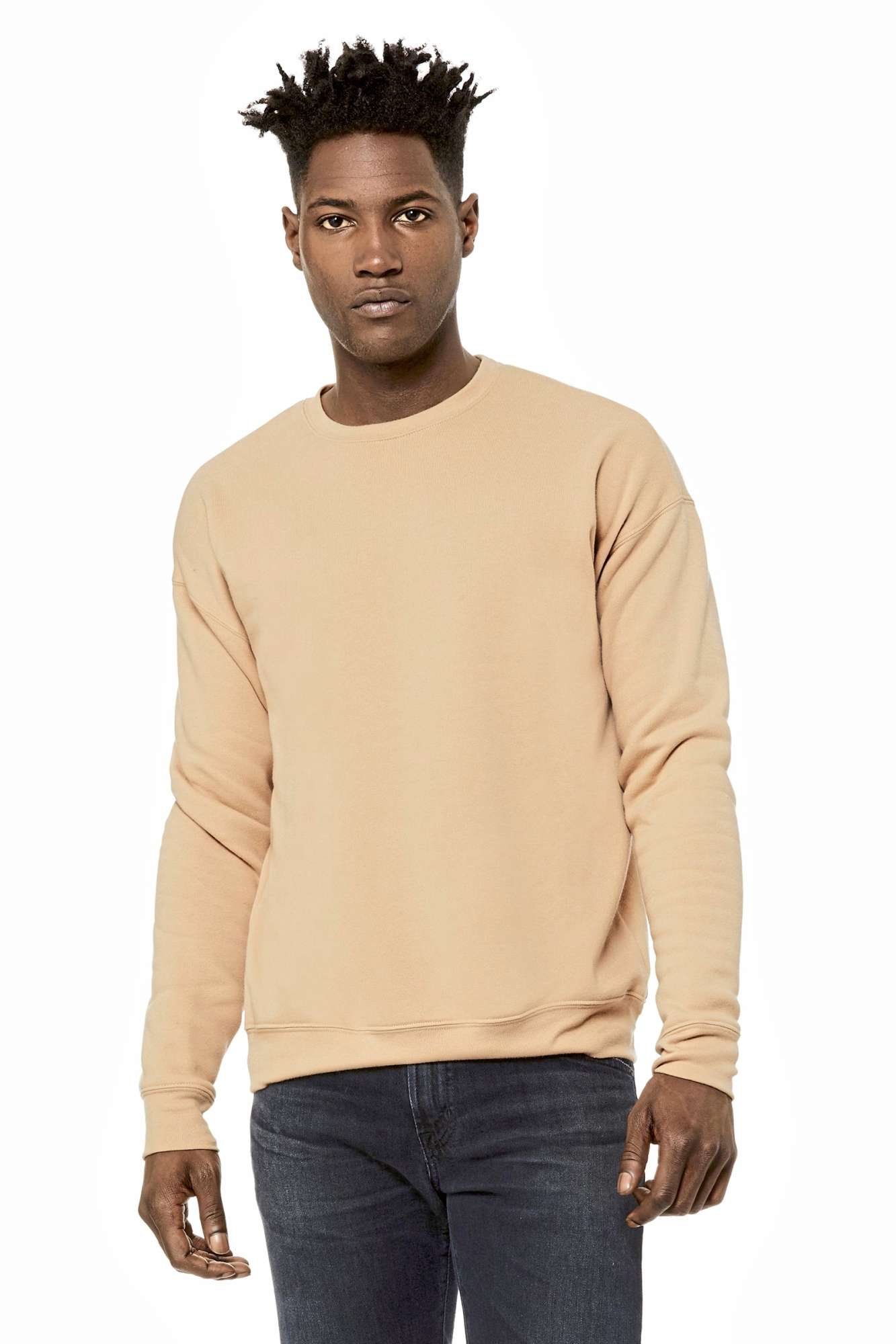 Sponge Fleece Sweatshirt mit Drop Shoulder
