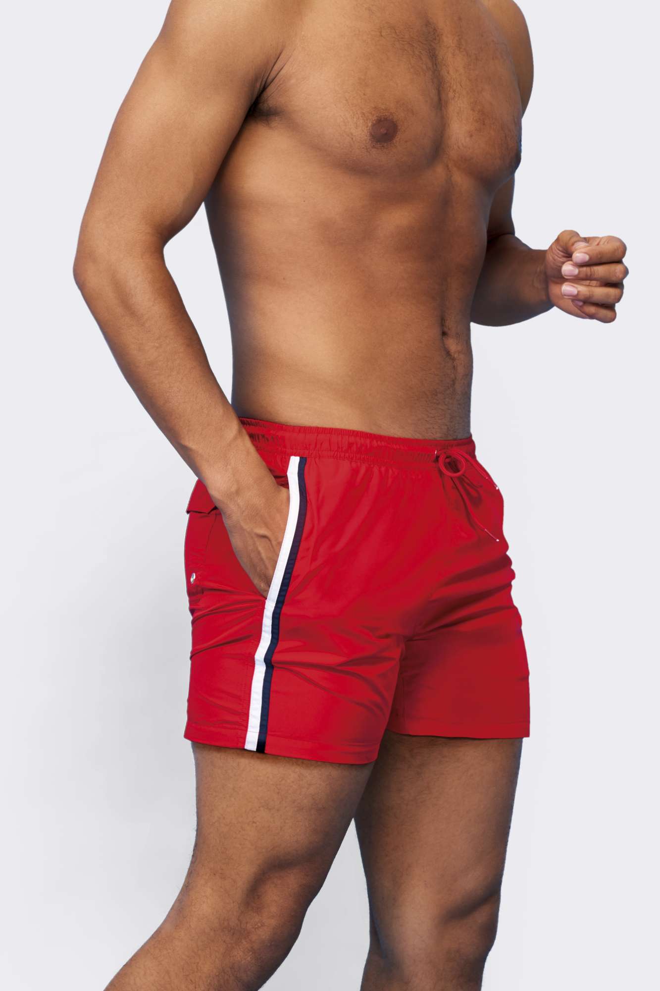 Männer Badeshorts mit Netz-Innenslip
