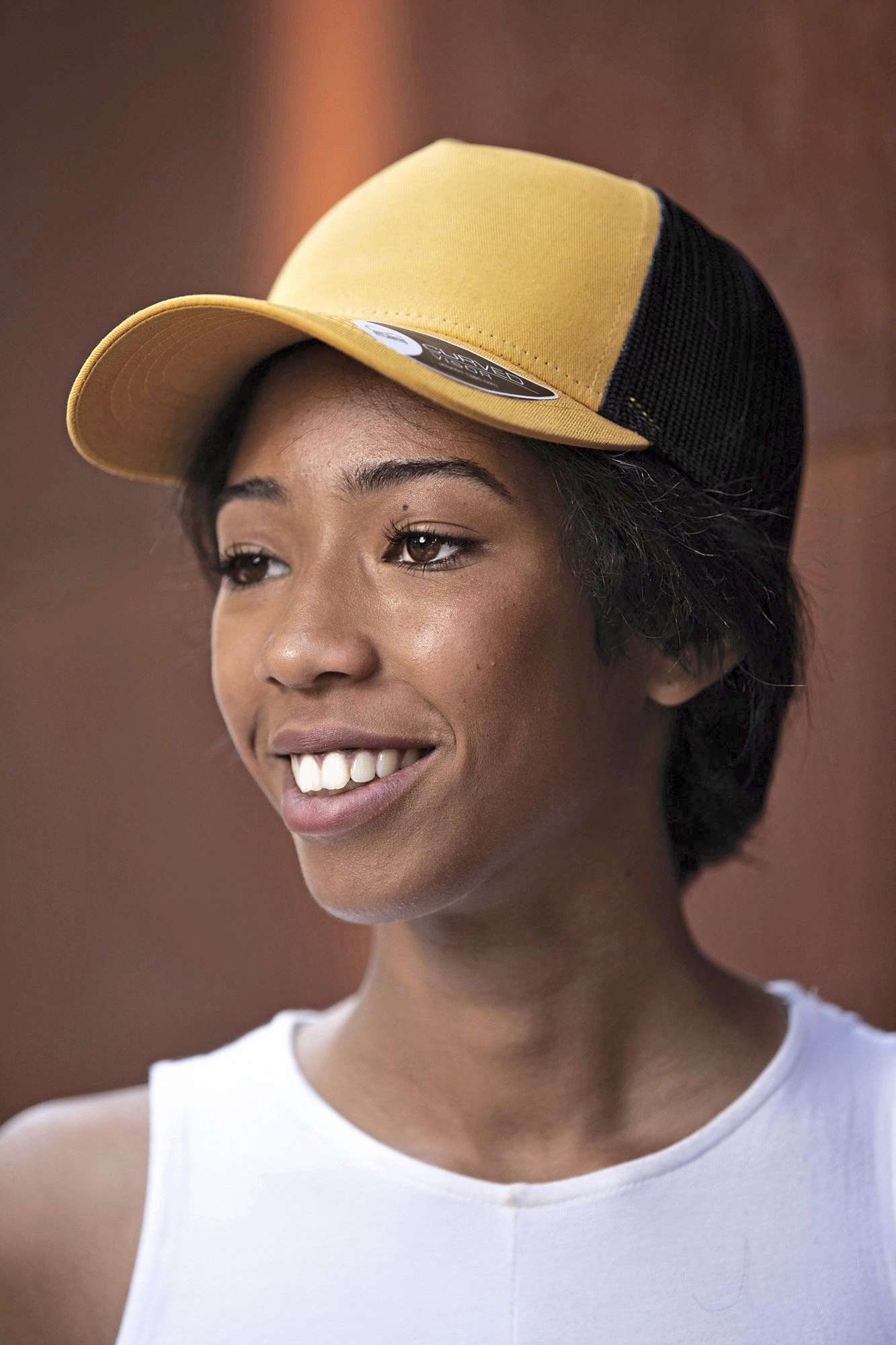 Rapper Baumwollcap mit Mesh-Design