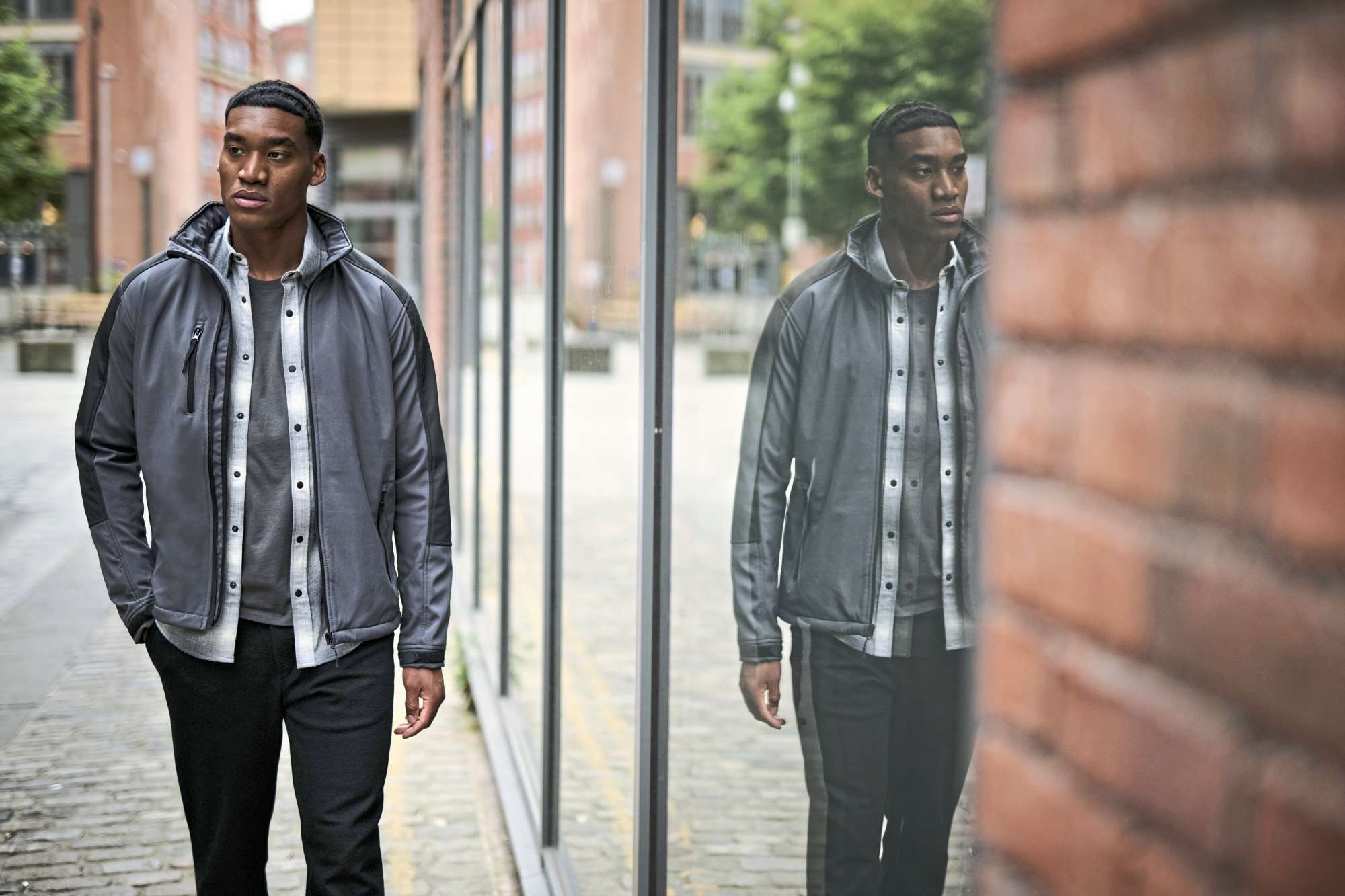 Hydroforce Softshell-Jacke mit Ripstop-Details