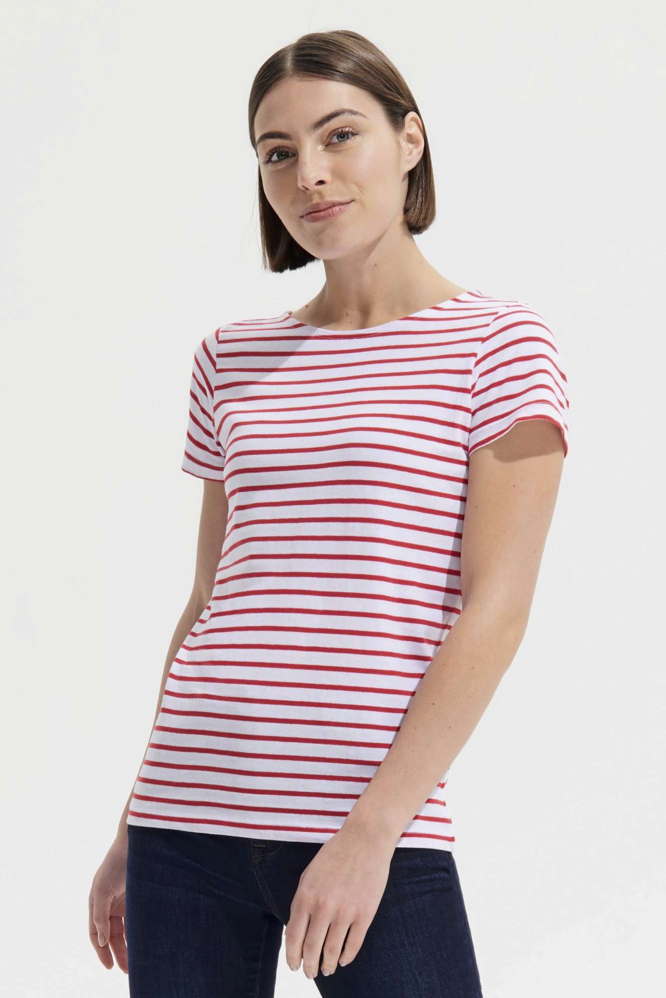 Gestreiftes Rundhals T-Shirt Miles