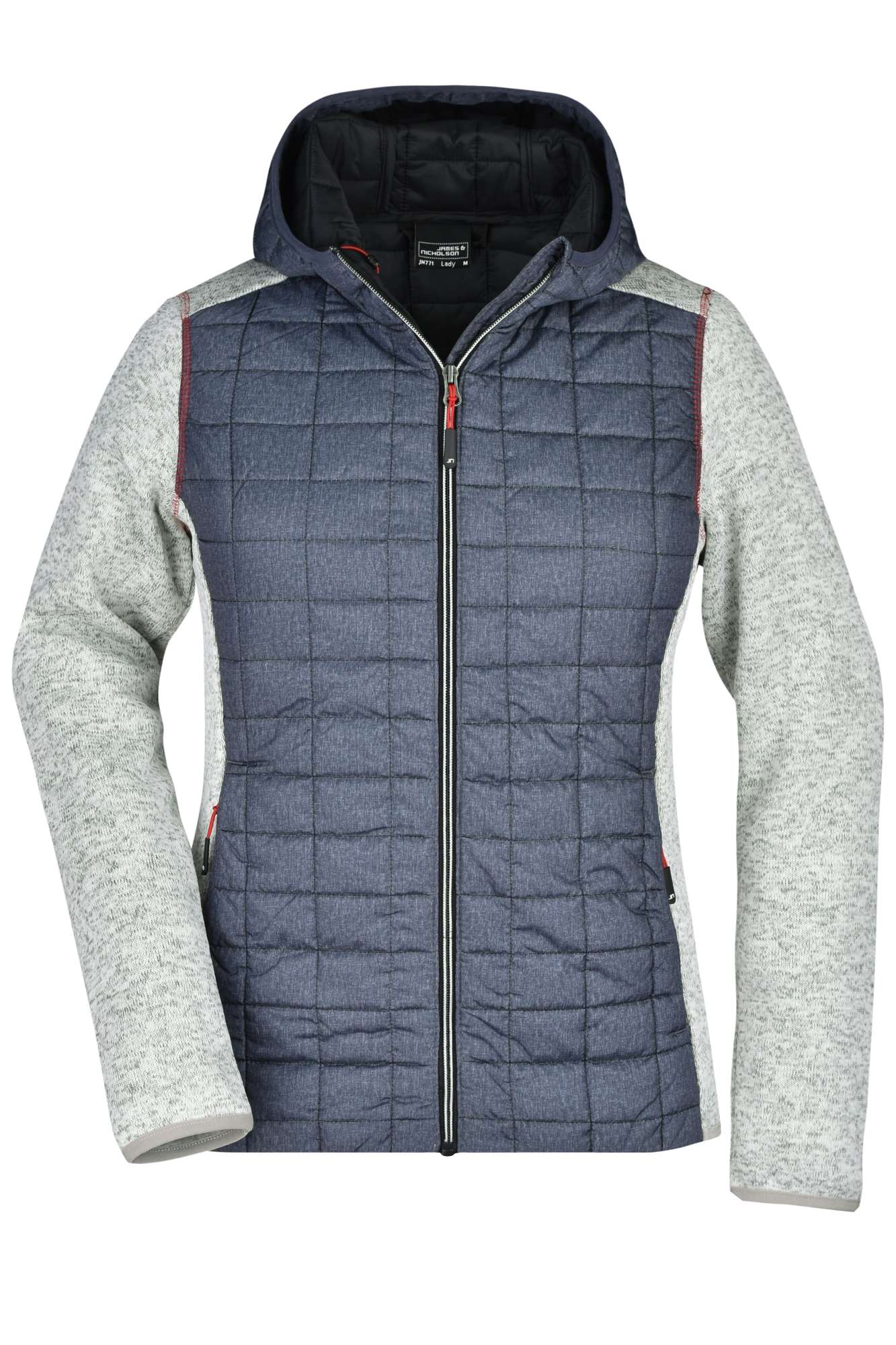Hybridjacke mit Karo-Look für Damen