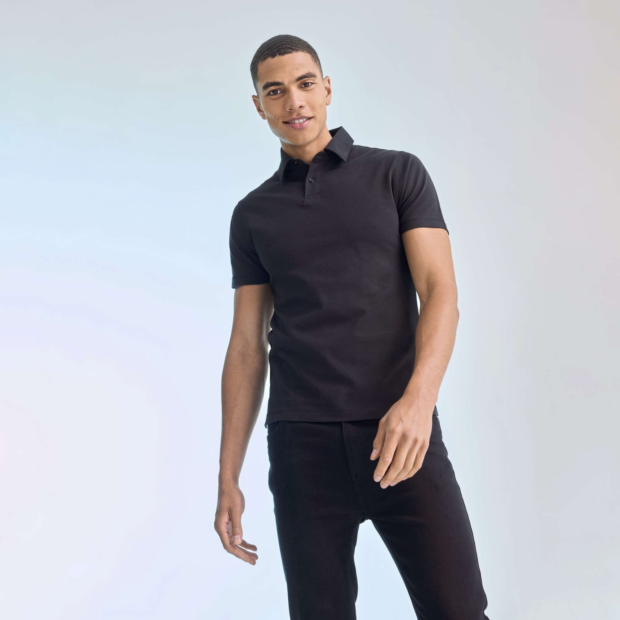 Slim Fit Polo aus Mikro-Piqué
