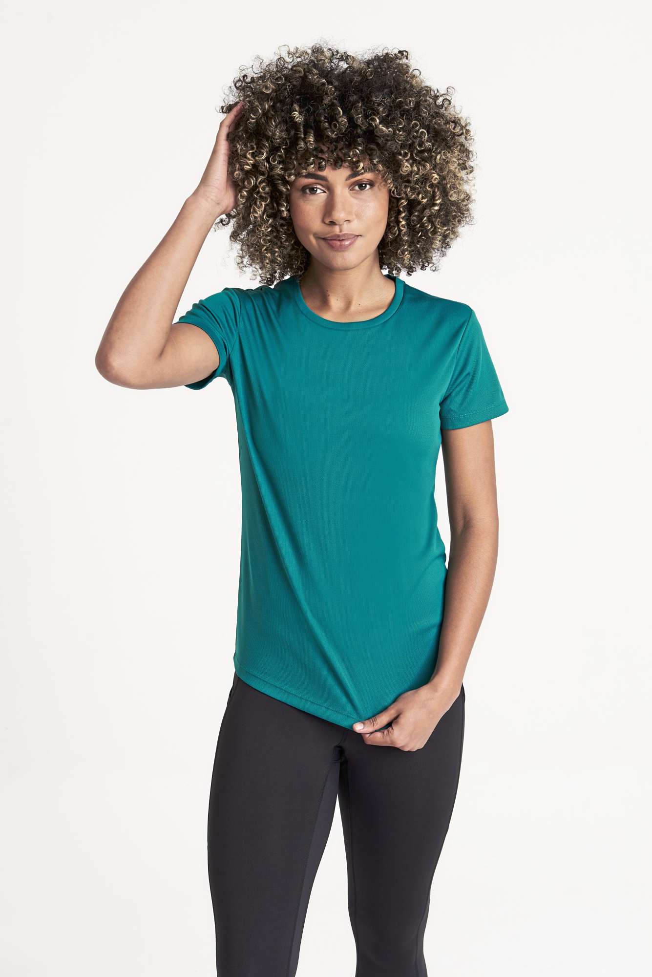 Slim-Fit Sport T-Shirt Neon für Damen