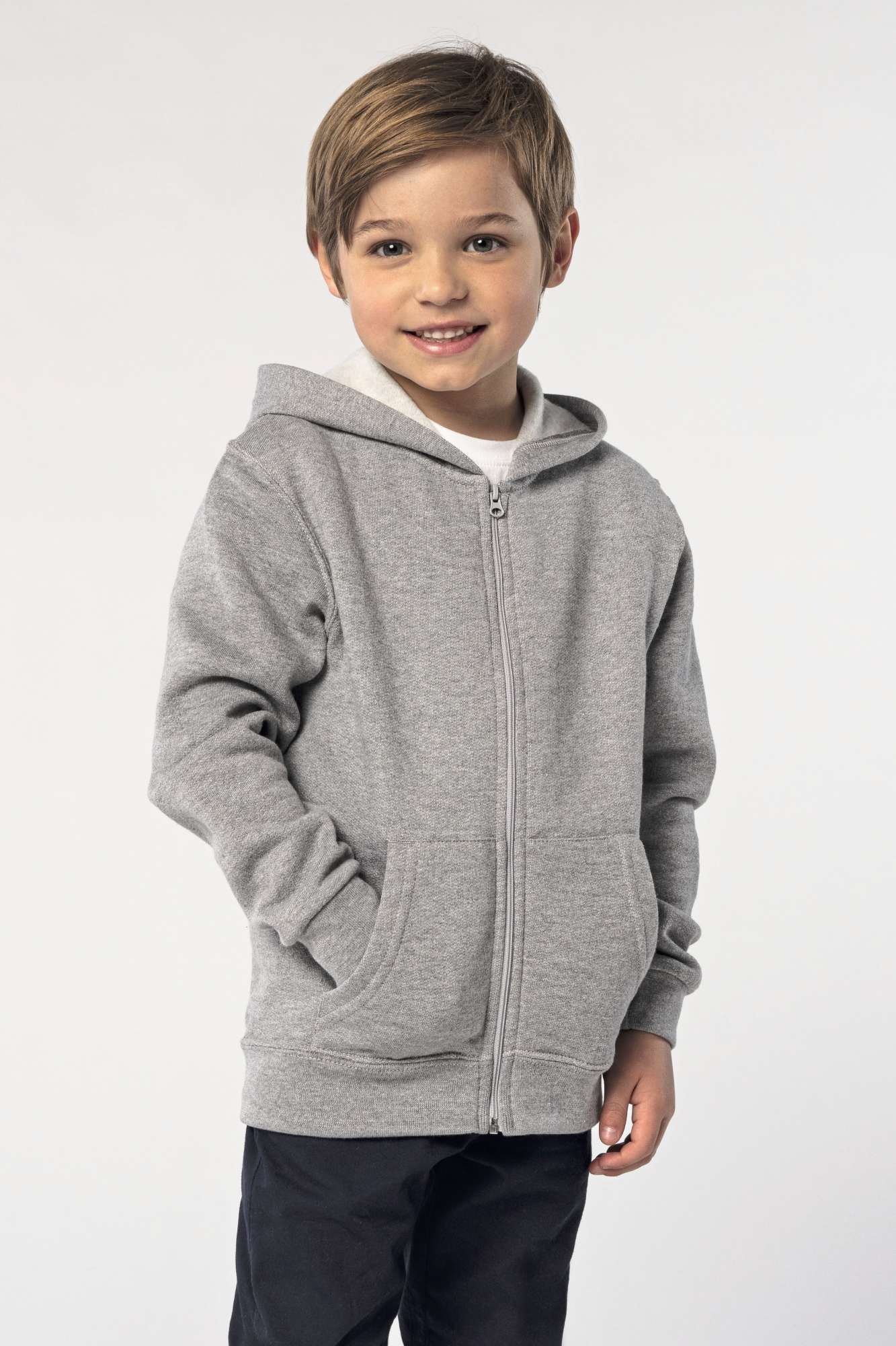 Zip Hoodie aus Baumwolle-Polyester für Kinder