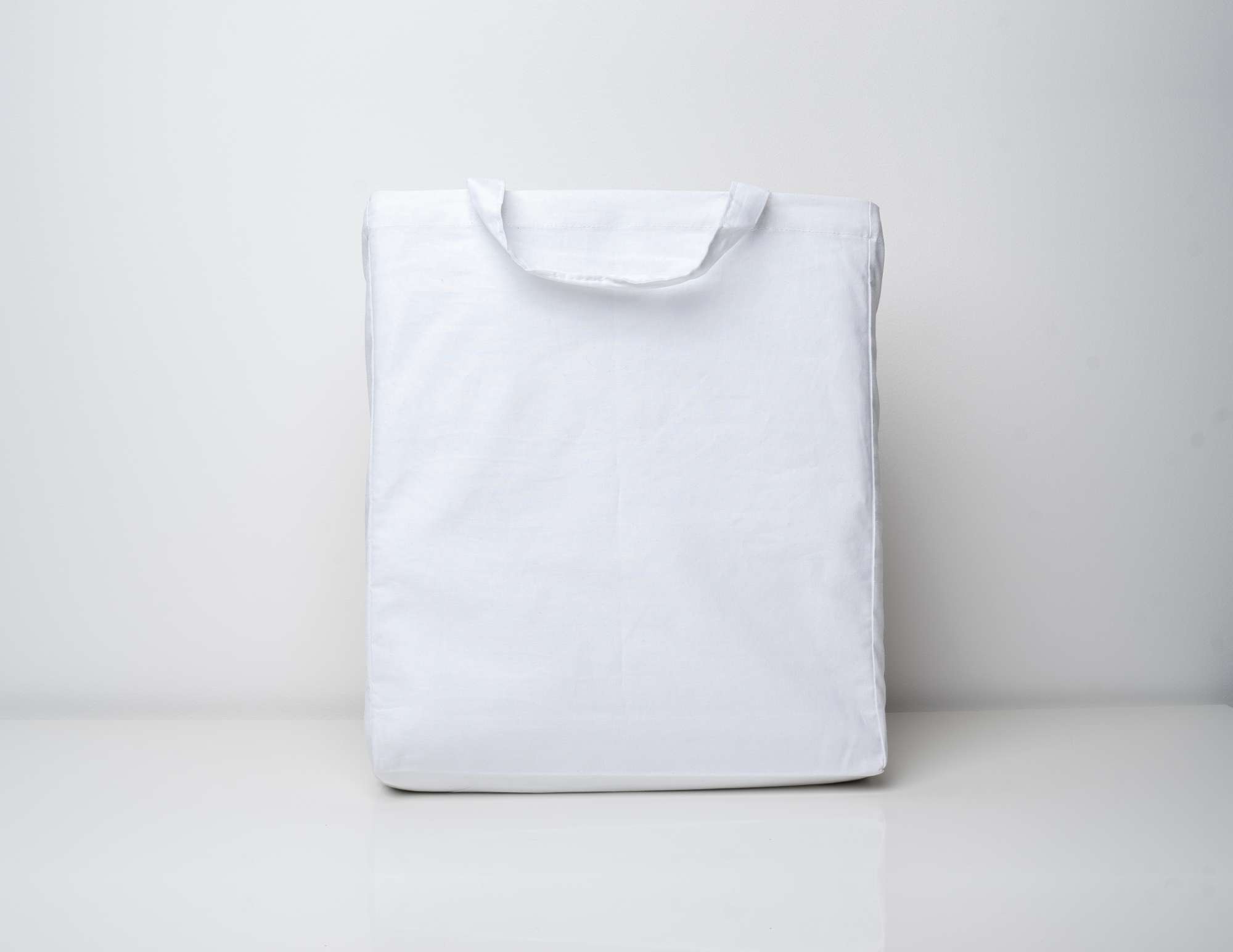 Baumwolltasche mit Boden- und Seitenfalte