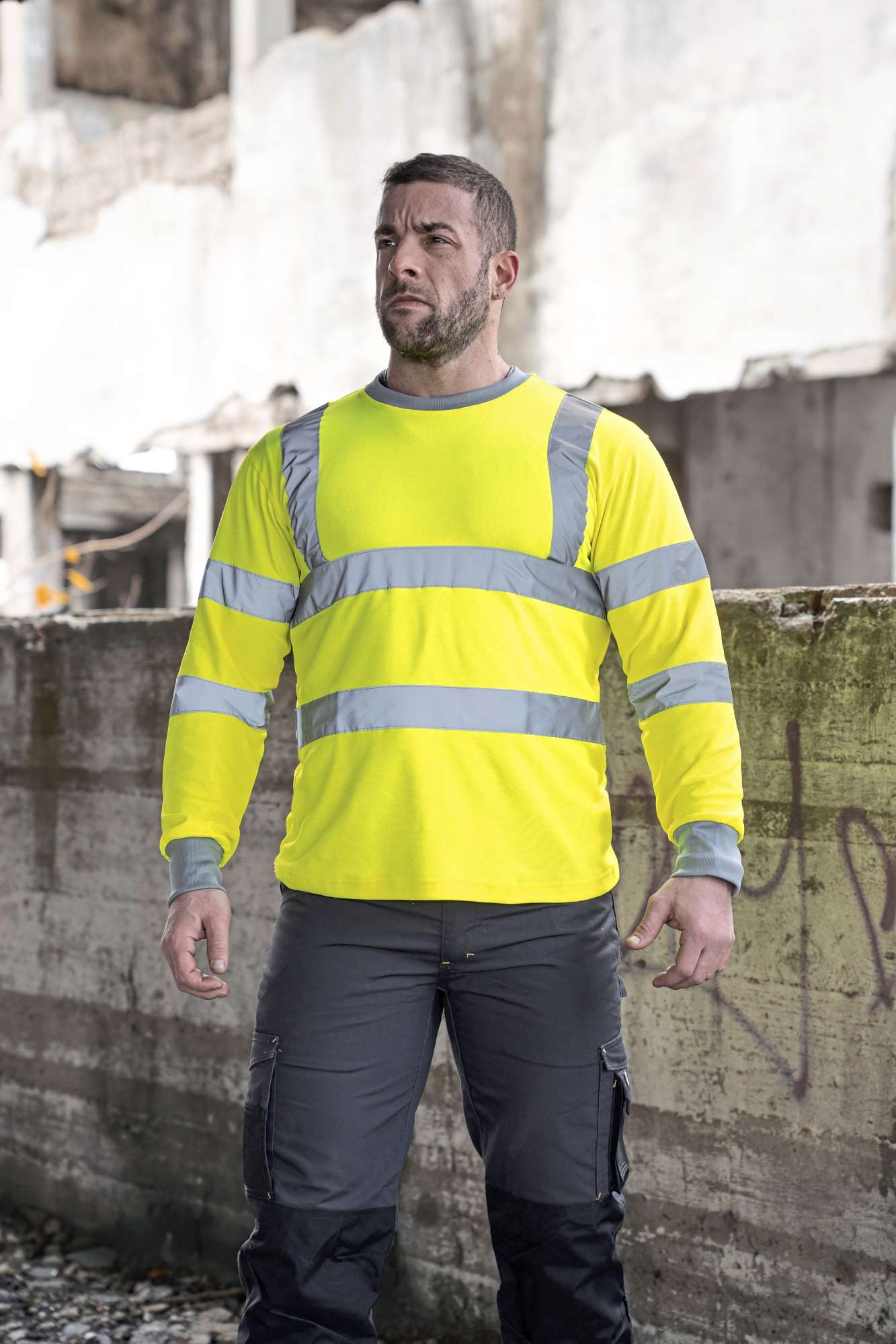 Hi-Vis Sweatshirt Limerick mit Reflexstreifen