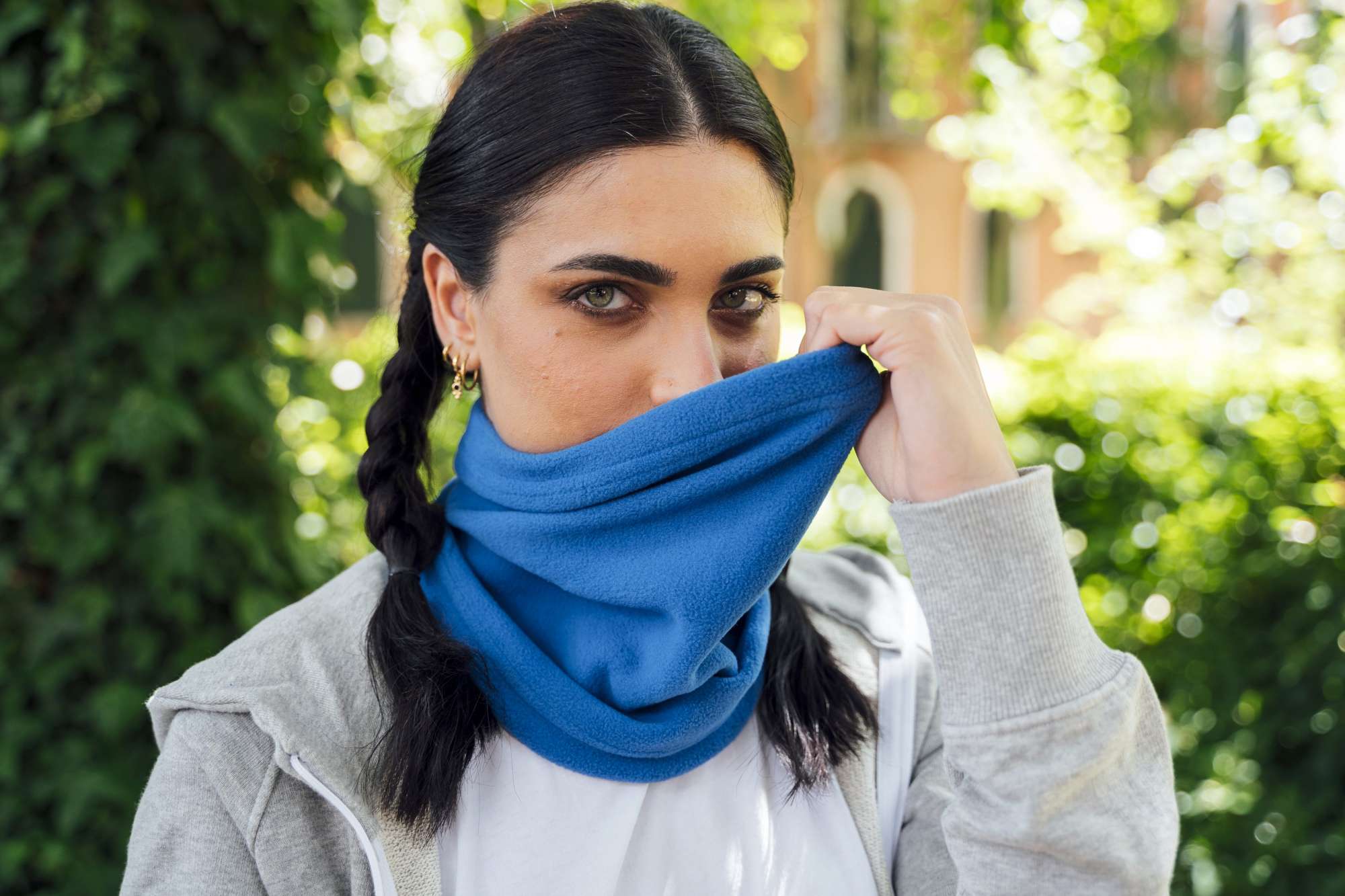 Nachhaltiger Polarfleece Halswärmer mit Schnurversteller