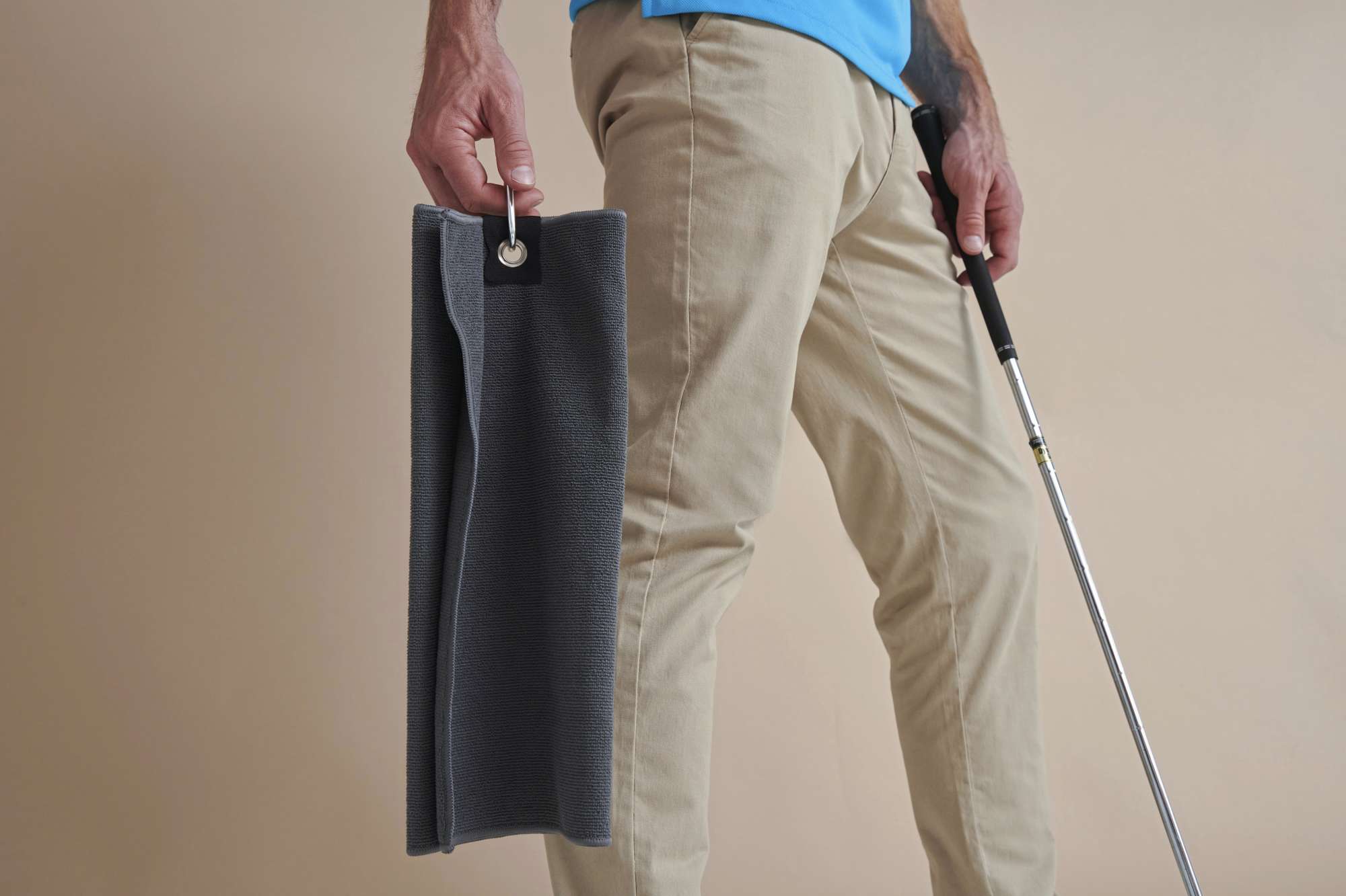 Towel City Mikrofaser Golfhandtuch mit Haken, Bright Royal 40 x 55 cm, TC19