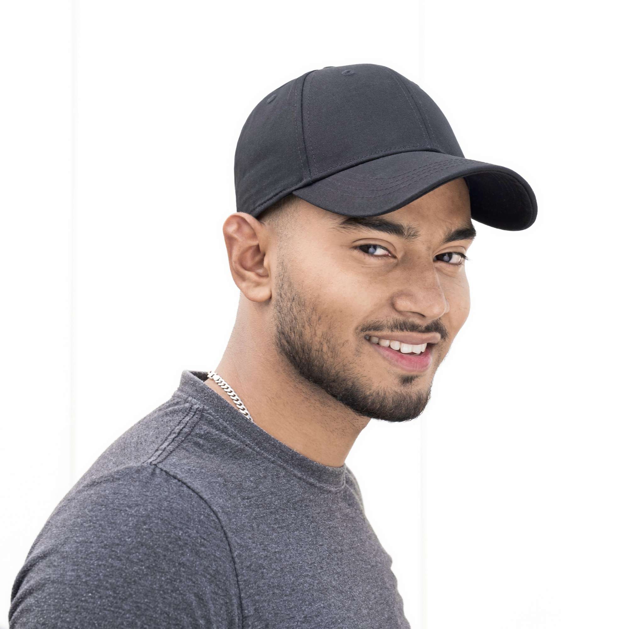 Recycelte 6-Panel Kappe in Weiß