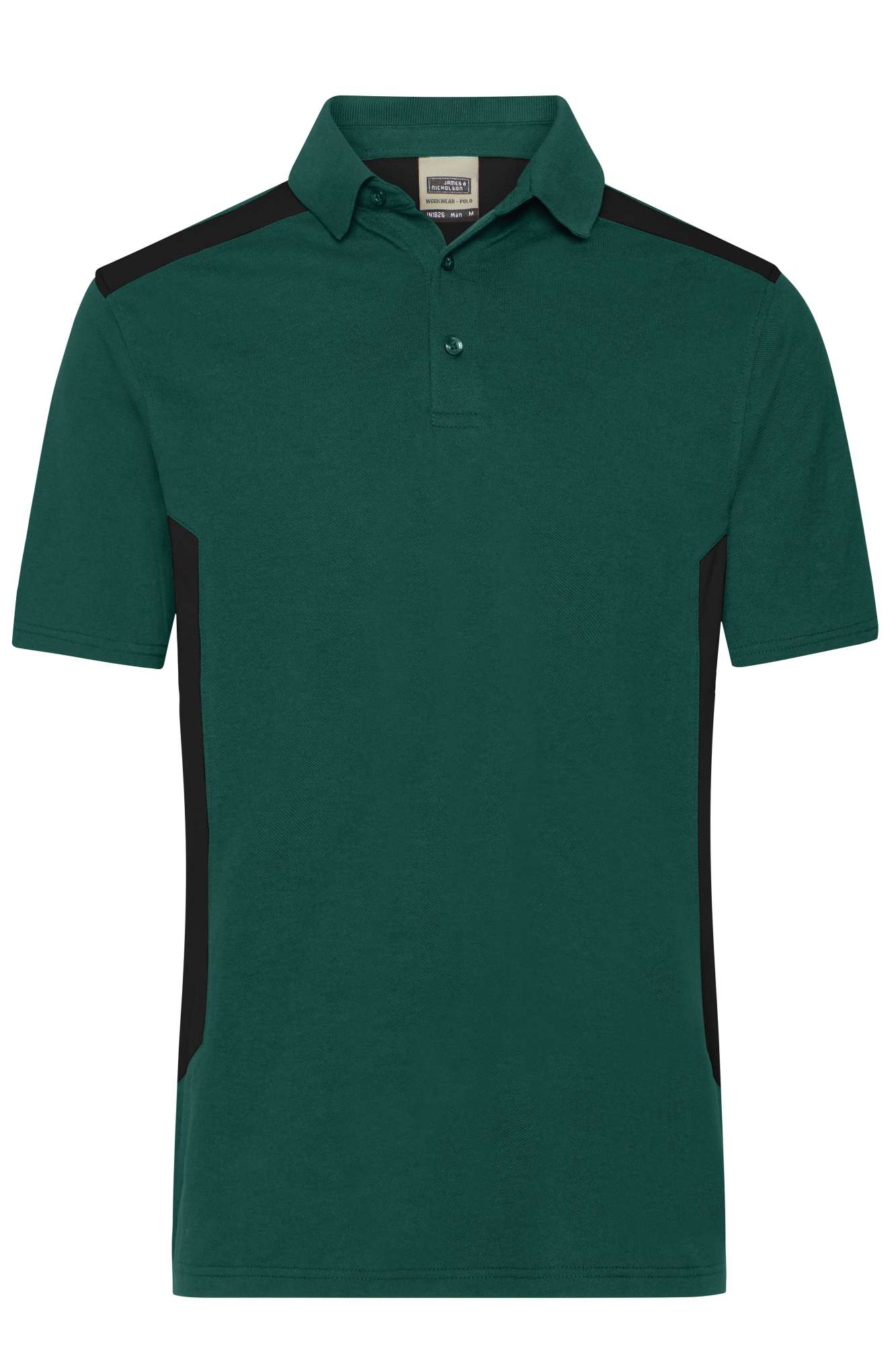 James&Nicholson Workwear Polo -STRONG-, Bio-Baumwolle für Herren, Stone/Black XL, JN1826