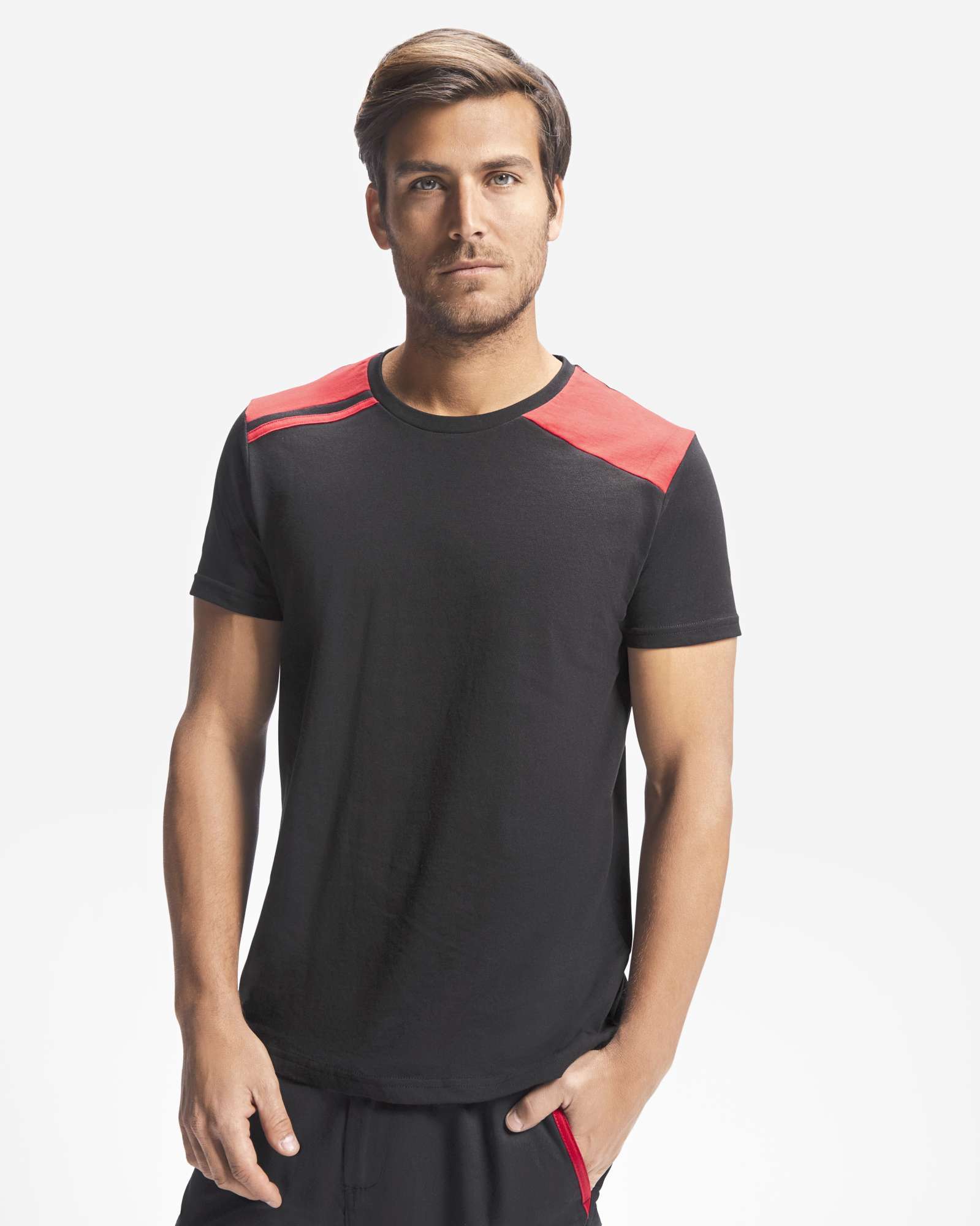 Roly Workwear T-Shirt Expedition mit Rundhalsausschnitt, Lead 23/Black 02 XL, RY8411
