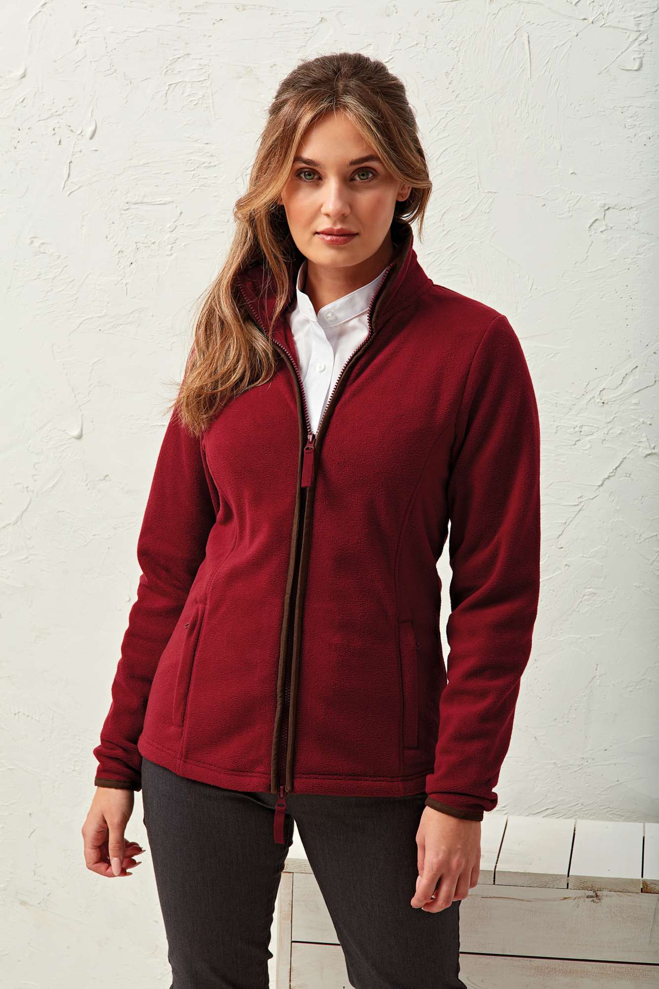 Fleecejacke mit Zwei-Wege-Reißverschluss