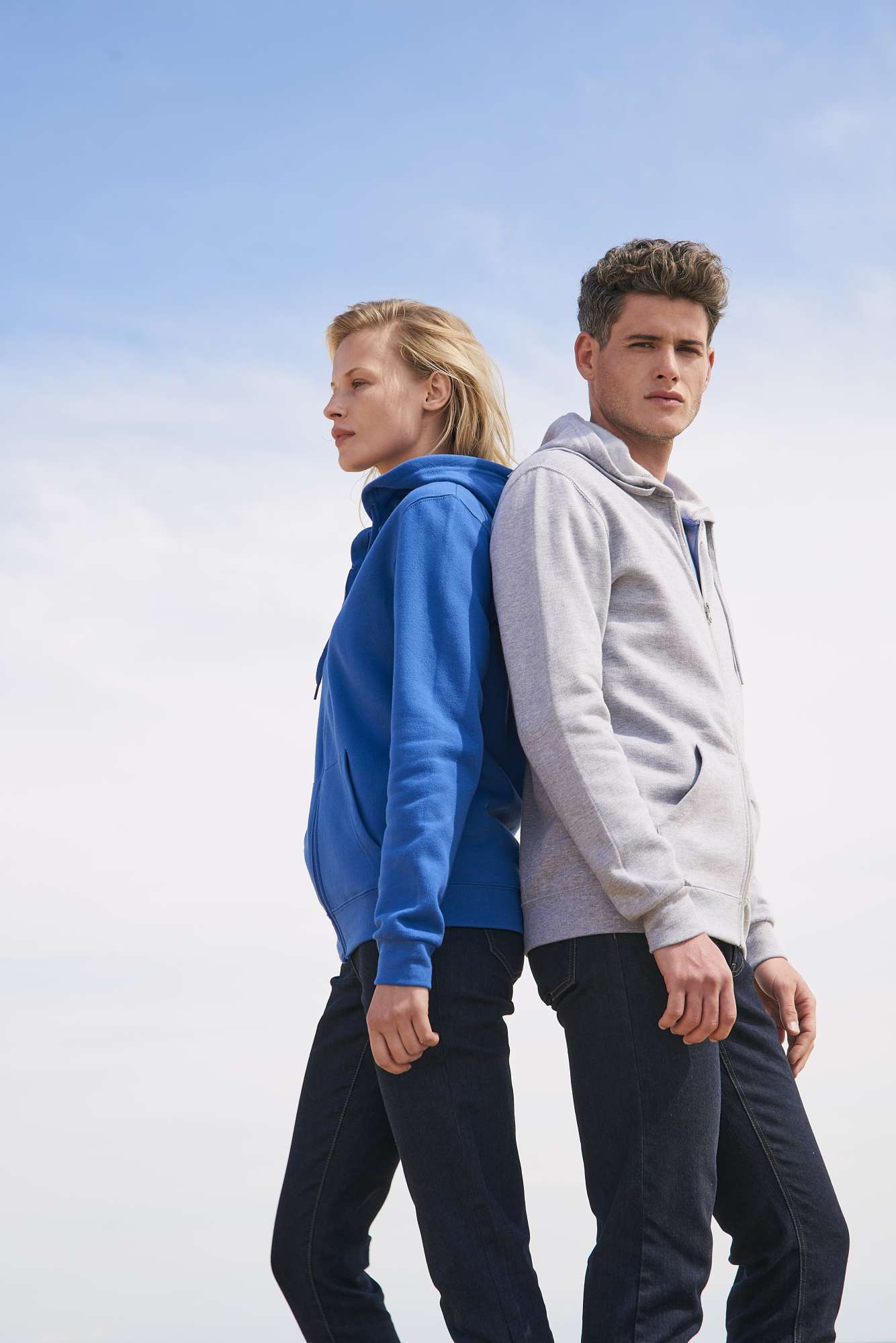 Stein-Sweat-Hoodie mit Kängurutaschen