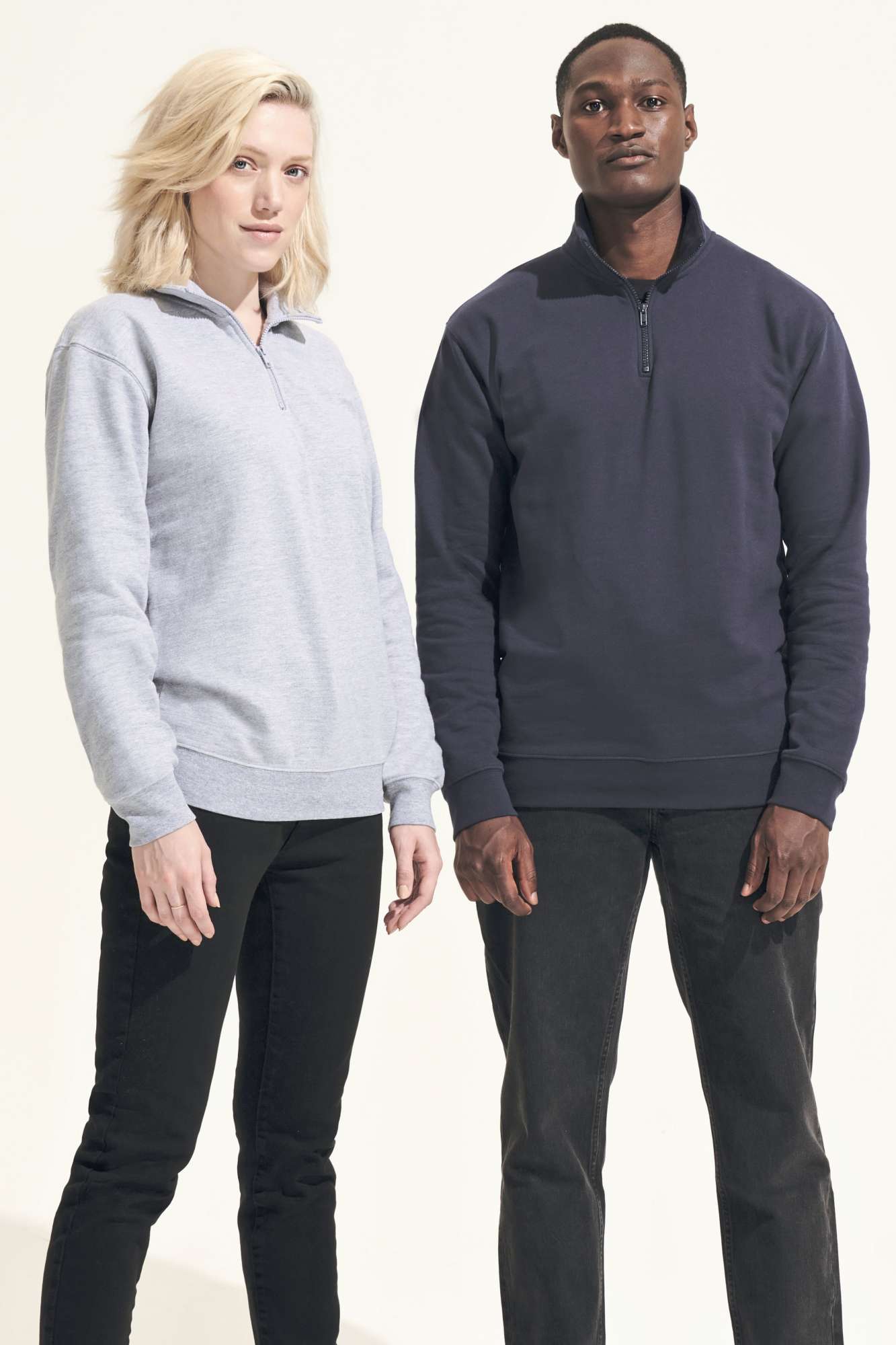 SOL´S 1/4 Zip Sweatshirt Conrad aus Recycling-Polyester, Bright Red L, L04234